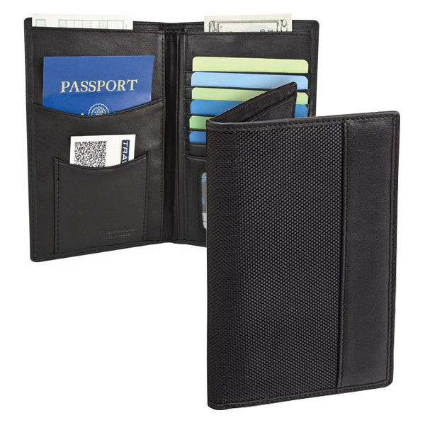 Travelon SafeID Classic Executive Organizer Passport & ID Travel Holder, Black