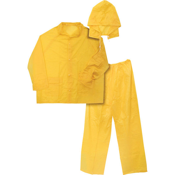 Ironwear 3 Piece Economy Rainsuit Yellow 8236-Y, 4XL