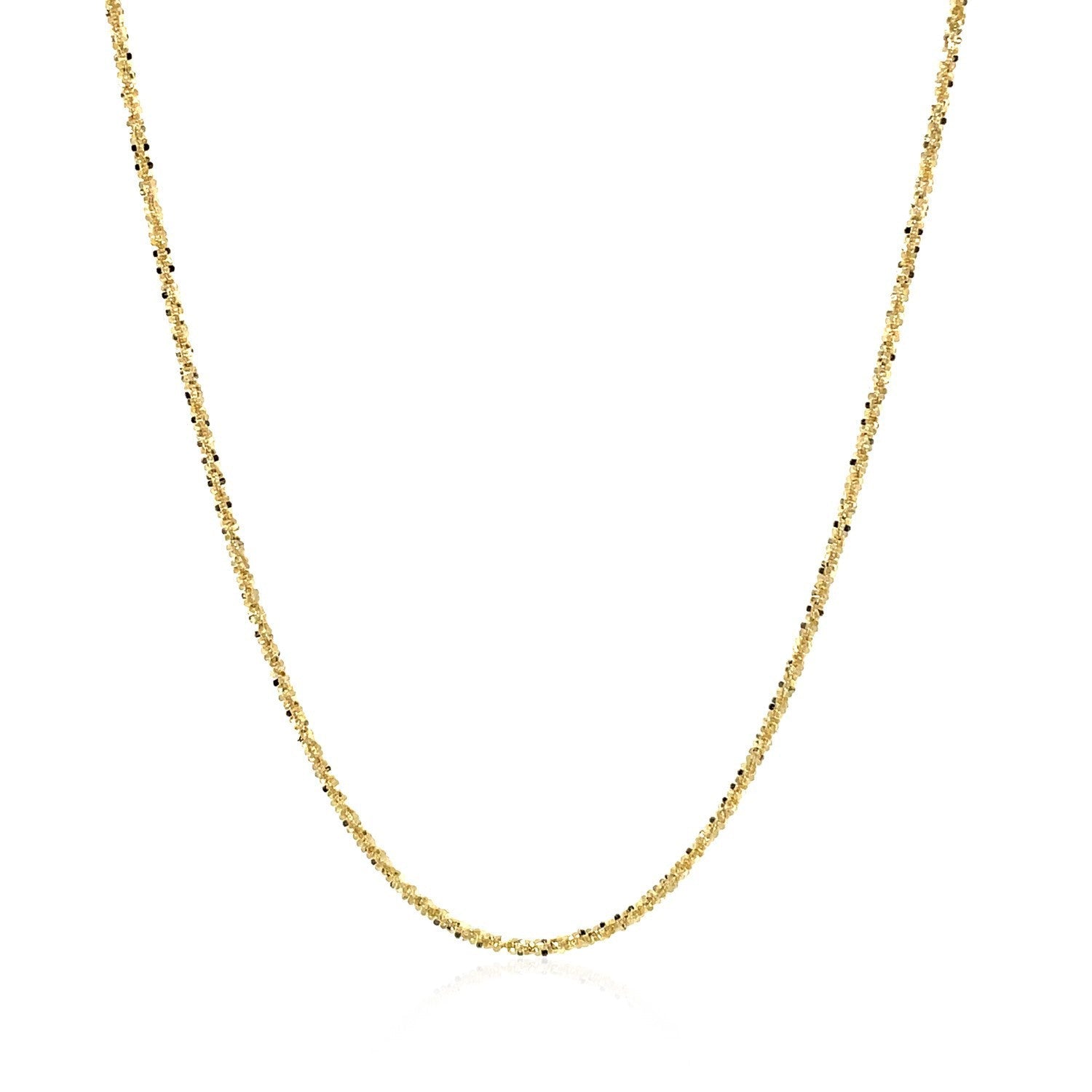 14k Yellow Gold Sparkle Chain 1.1mm on sale at MyriadMart