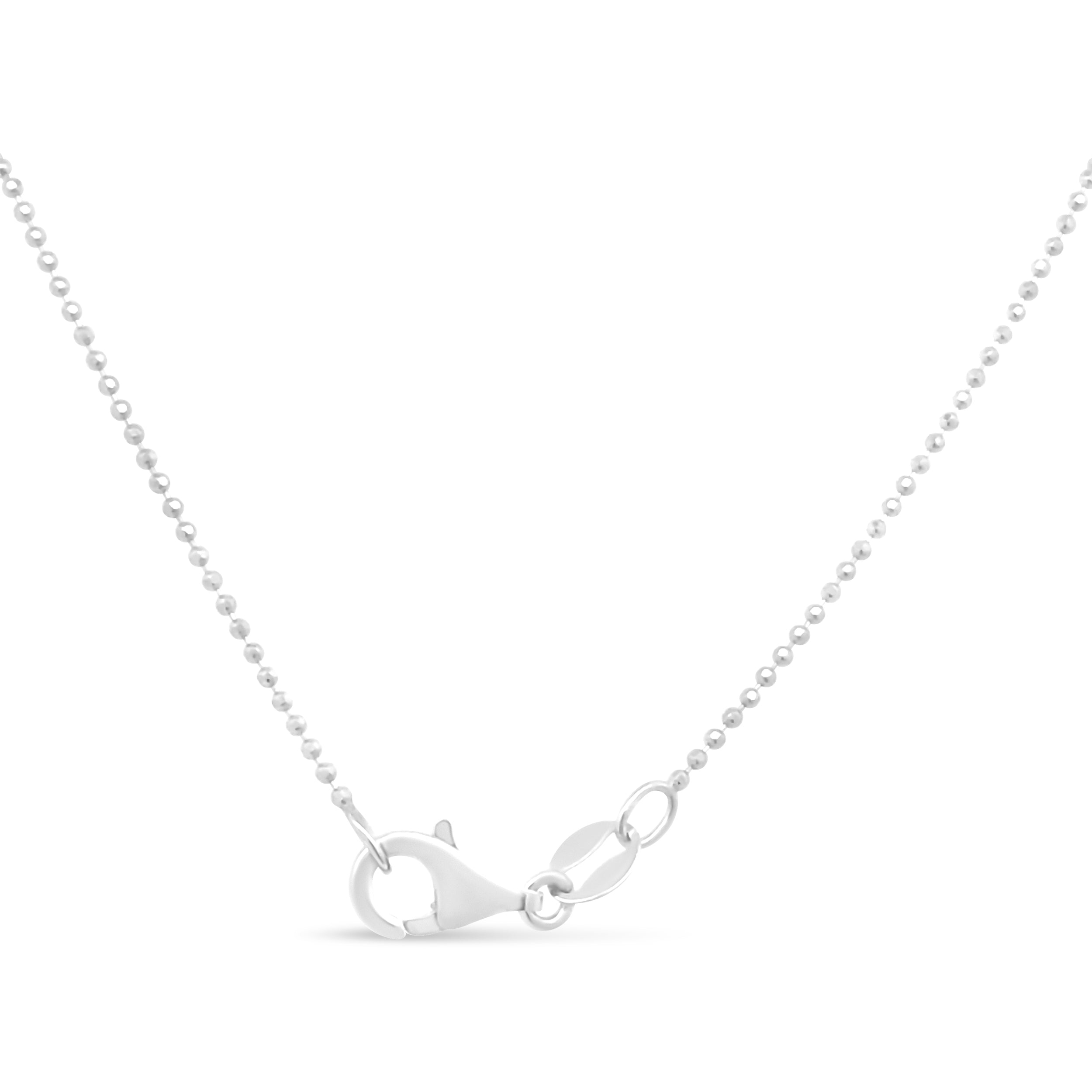 .925 Sterling Silver 0.7mm Slim and Dainty Unisex 18" Inch Ball Bead Chain Necklace on sale at MyriadMart