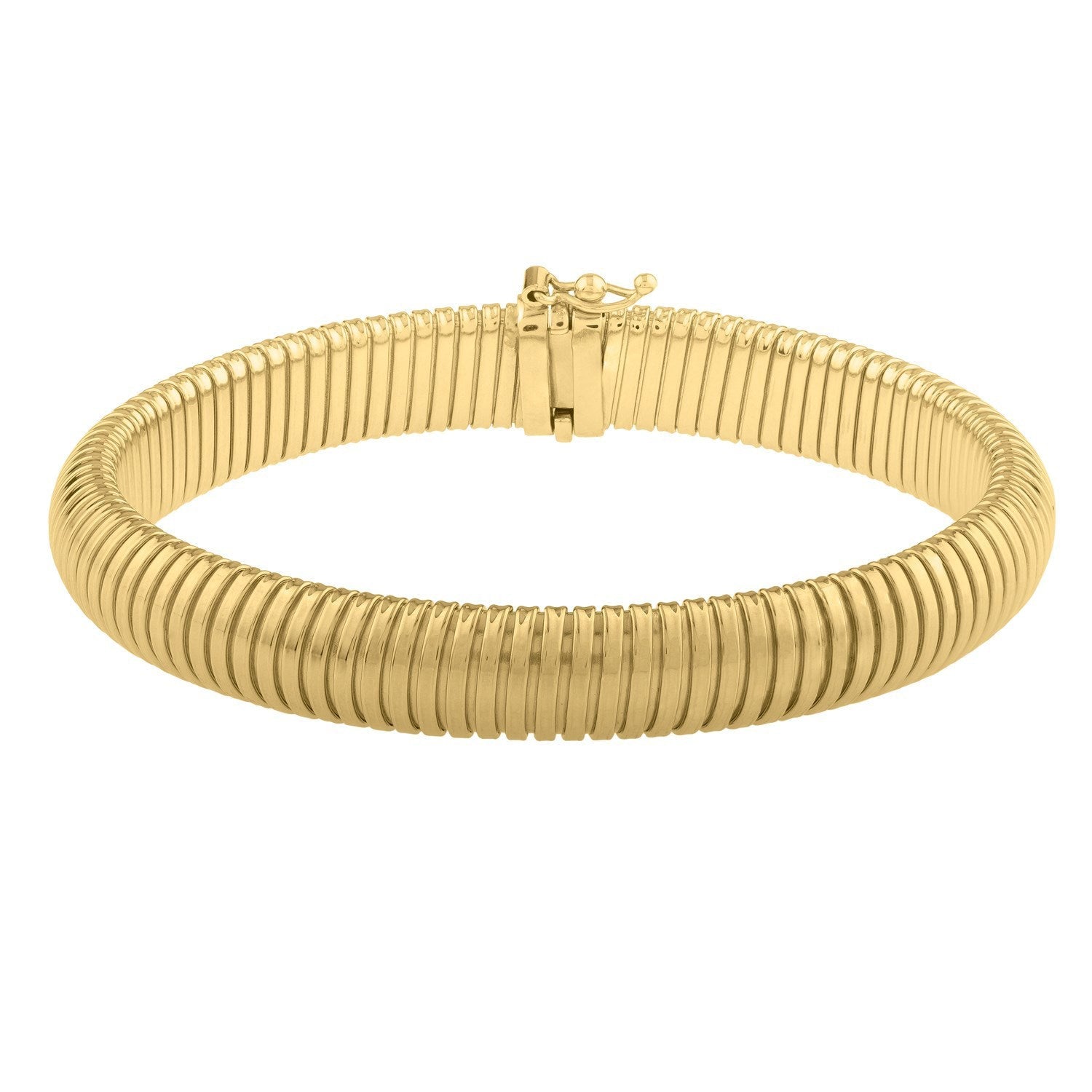 14k Yellow Gold Tubogas Bracelet 9.00 mm on sale at MyriadMart