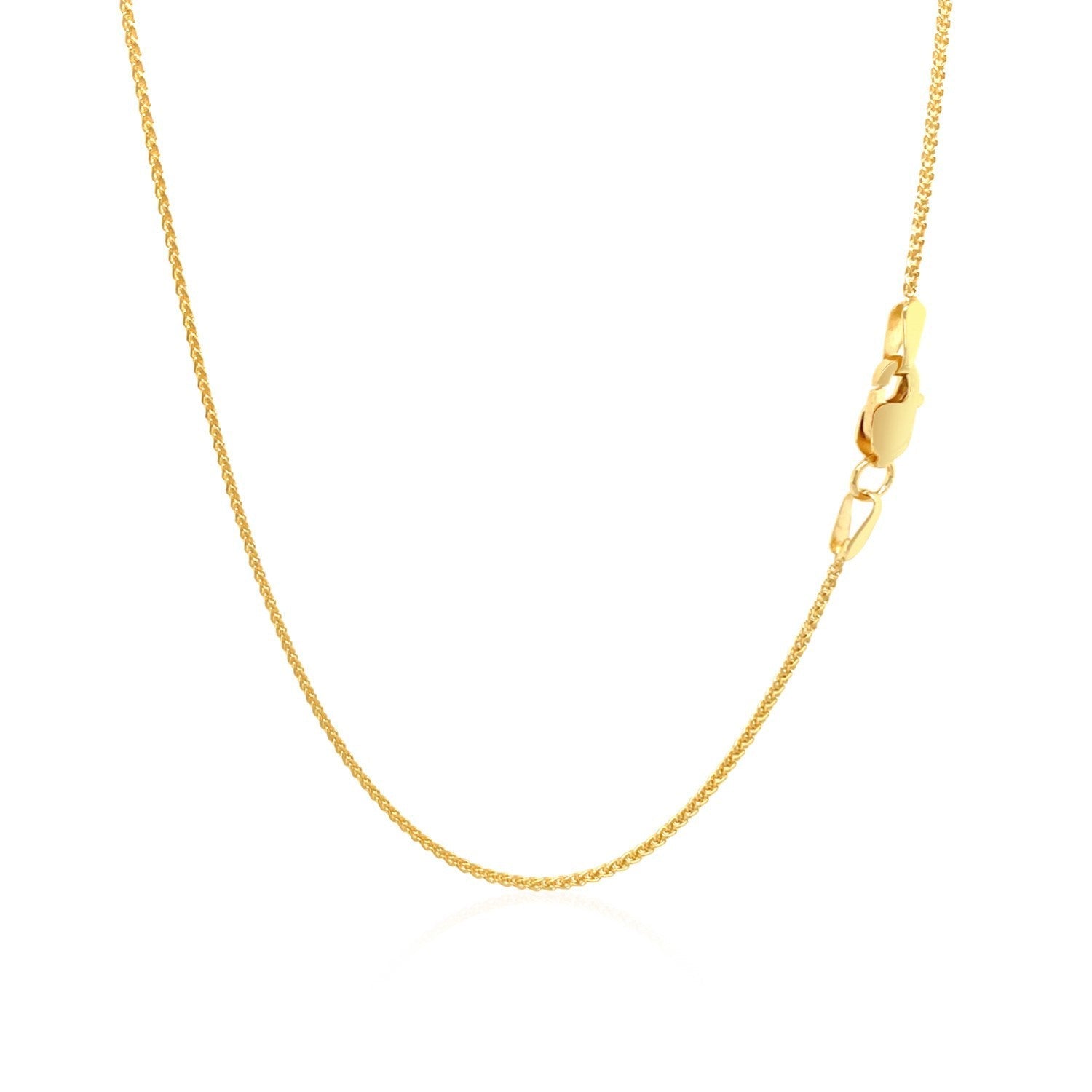 10k Yellow Gold Wheat Chain 1.0mm on sale at MyriadMart