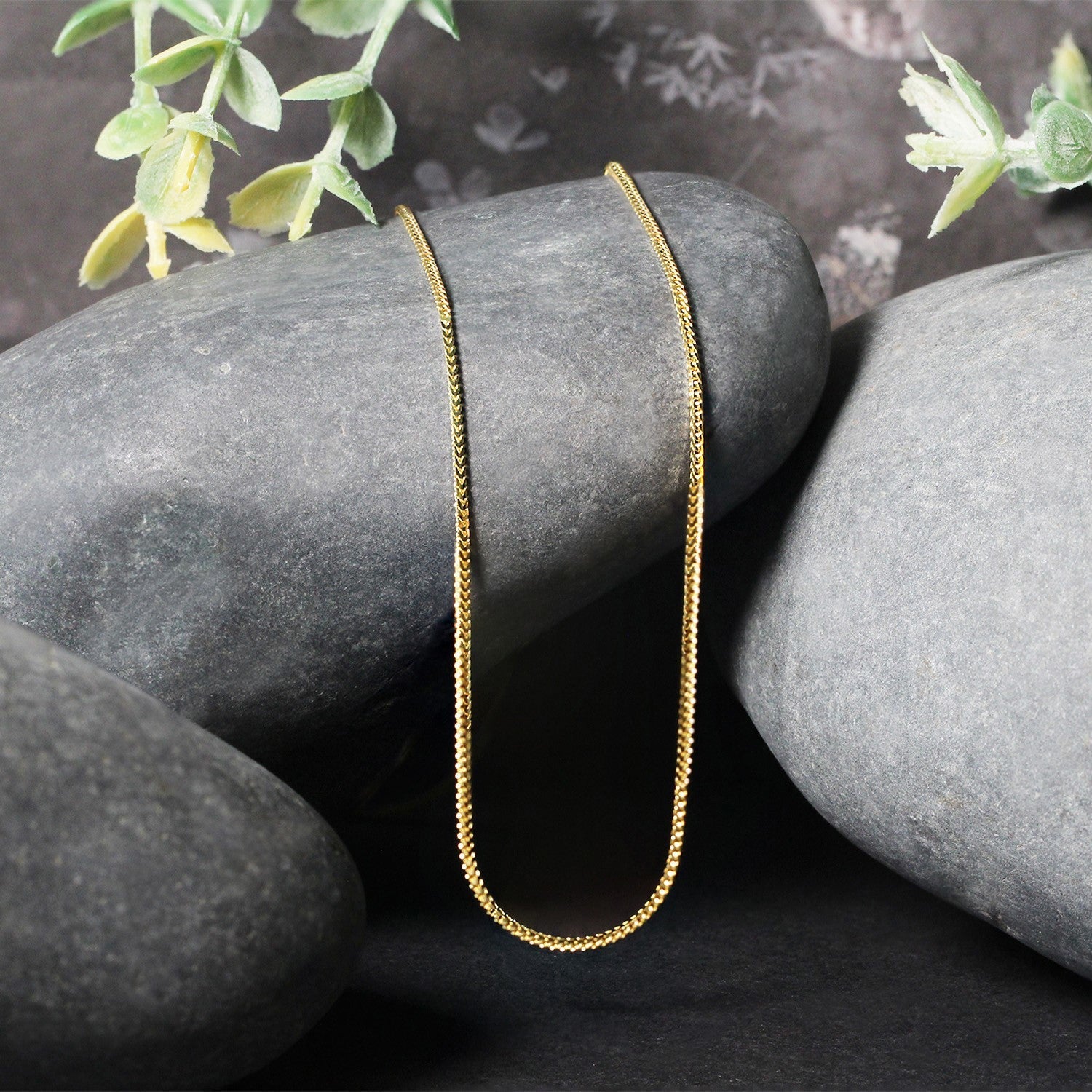14k Yellow Gold Franco Chain 0.9mm on sale at MyriadMart