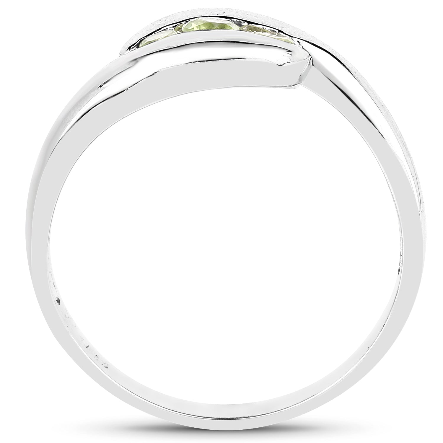 0.56 Carat Genuine Peridot .925 Sterling Silver Ring on sale at MyriadMart