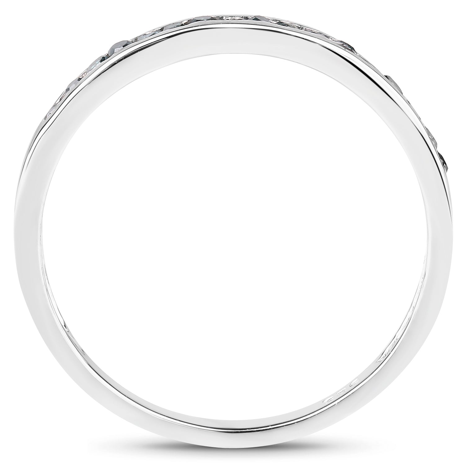 0.20 Carat Genuine Blue Diamond .925 Sterling Silver Ring on sale at MyriadMart
