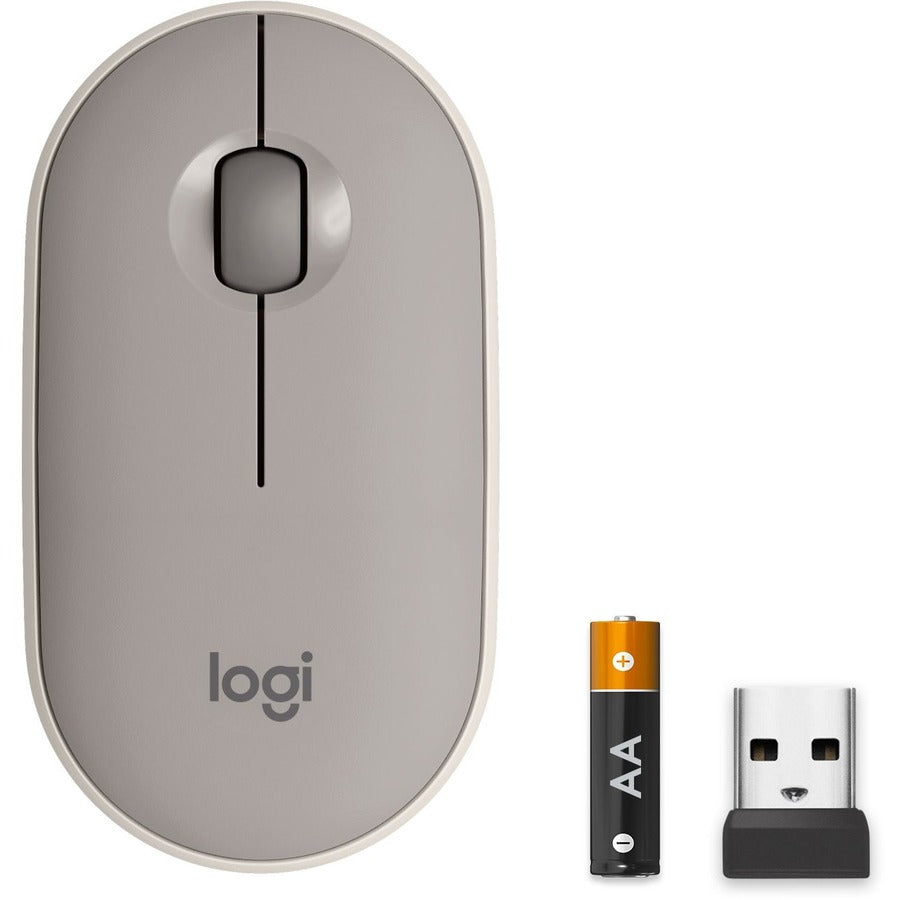Logitech Pebble M350 Wireless Mouse (Sand color)