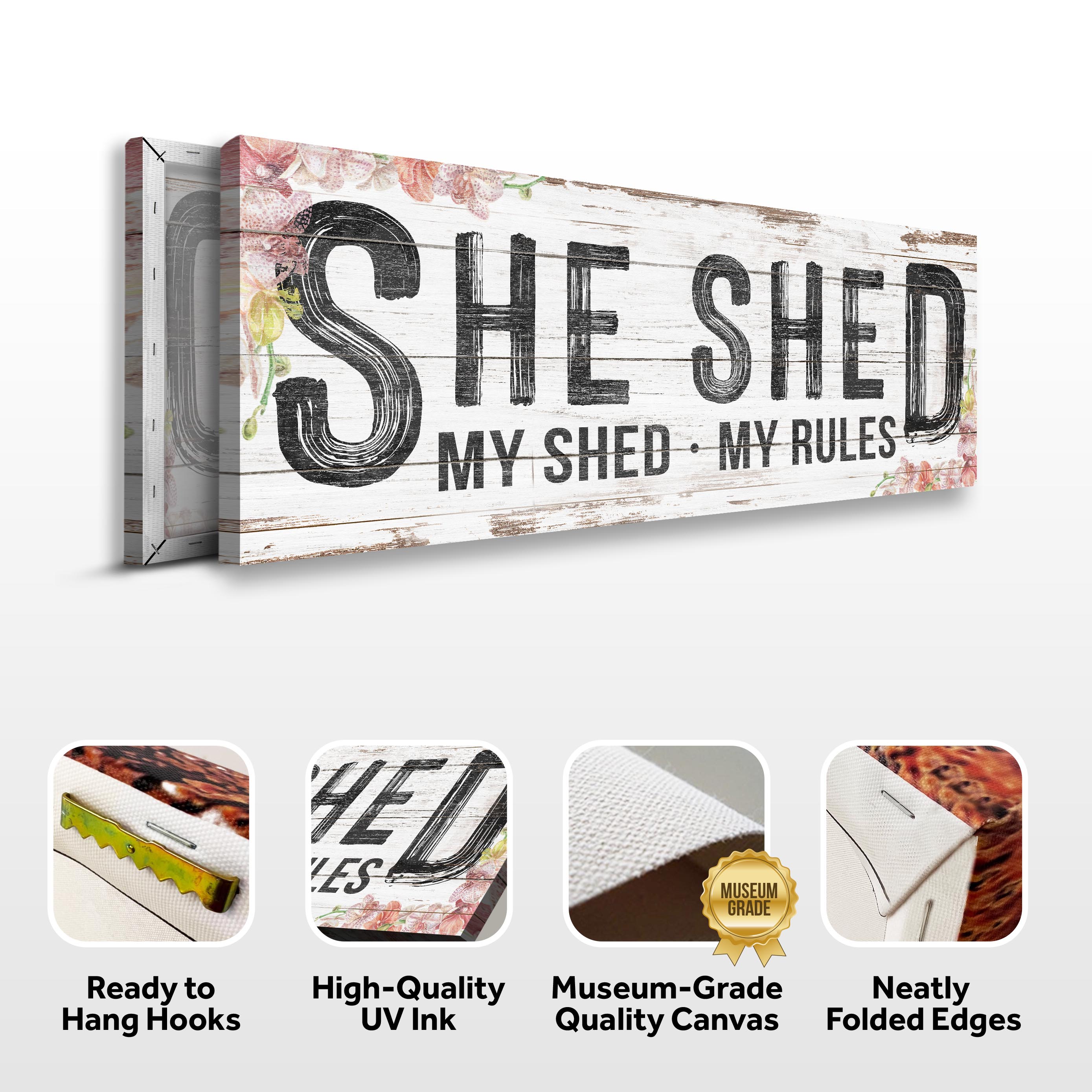 Personalized She Shed Sign XIV on sale at MyriadMart