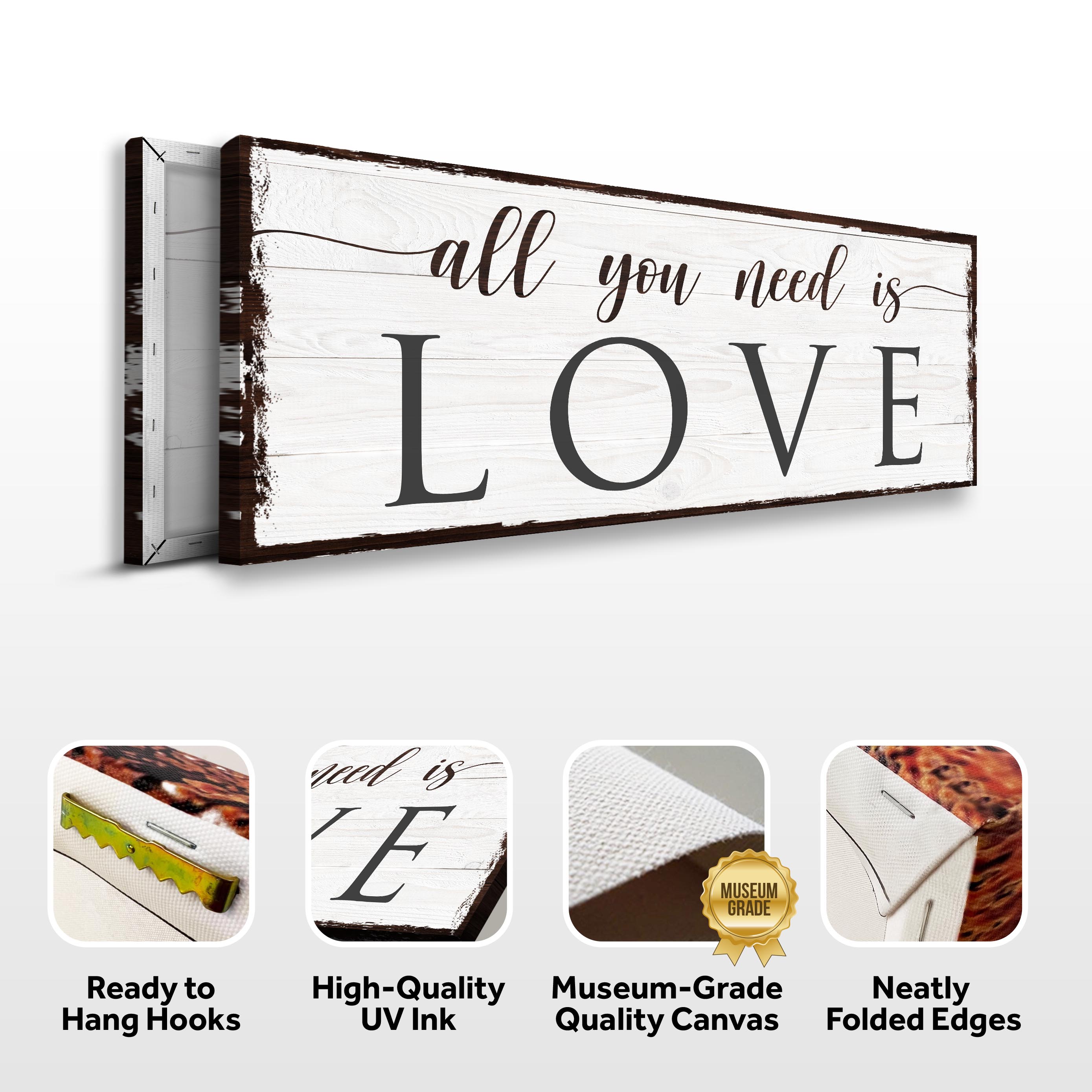 All You Need Is Love Sign on sale at MyriadMart