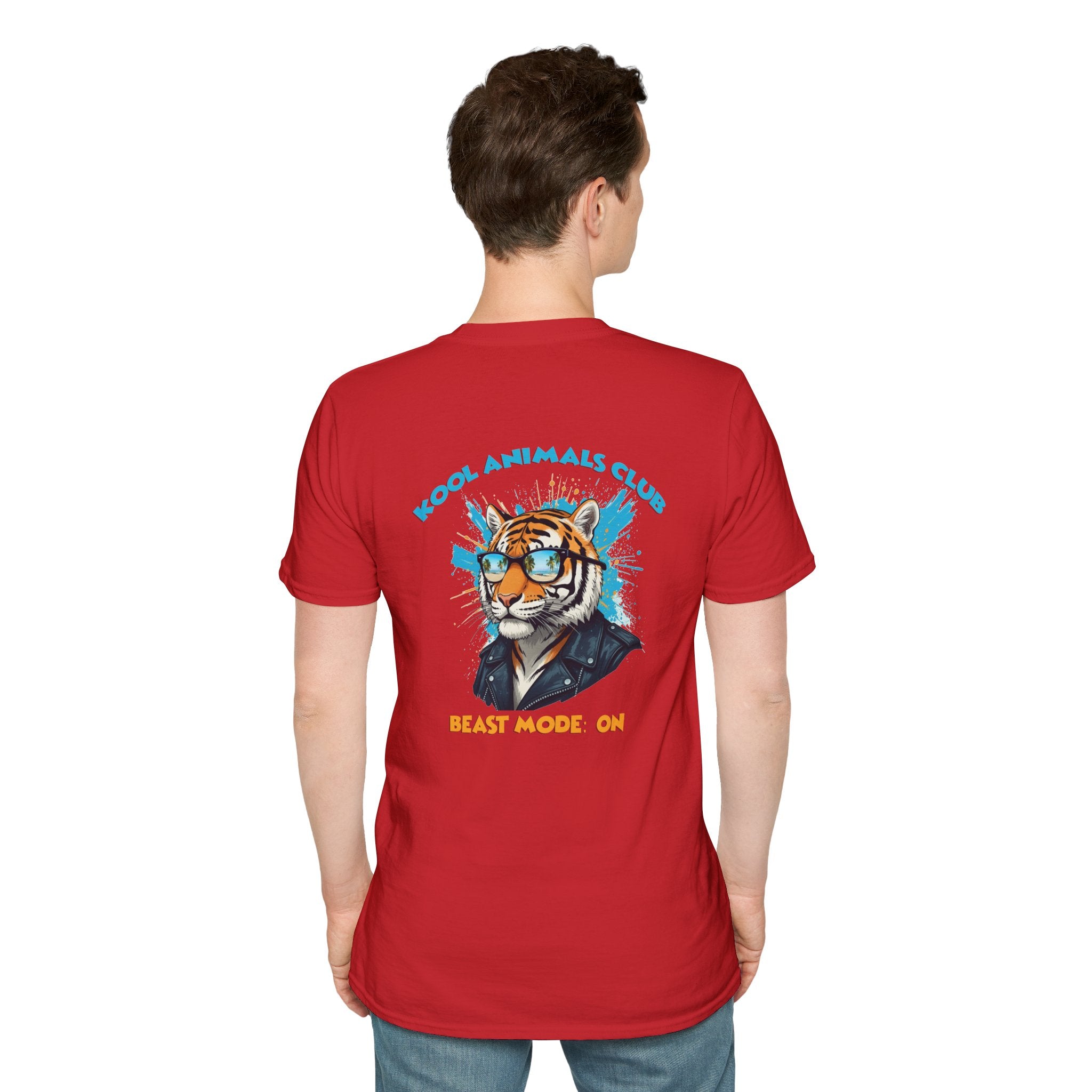 Kool Animals Club Tee, Beast Mode Unisex T-Shirt, Fun Graphic Tee, Animal Lover Gift, Cool Casual Wear, Cool Tiger on sale at MyriadMart