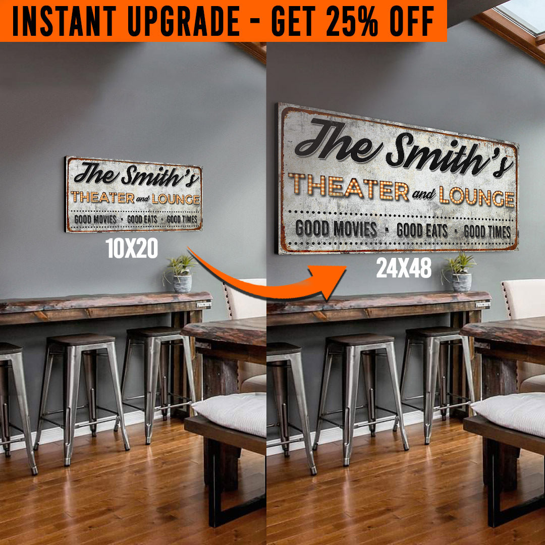 Upgrade Your 'Theater and Lounge' Style 2 Canvas To 24x48 Inches on sale at MyriadMart