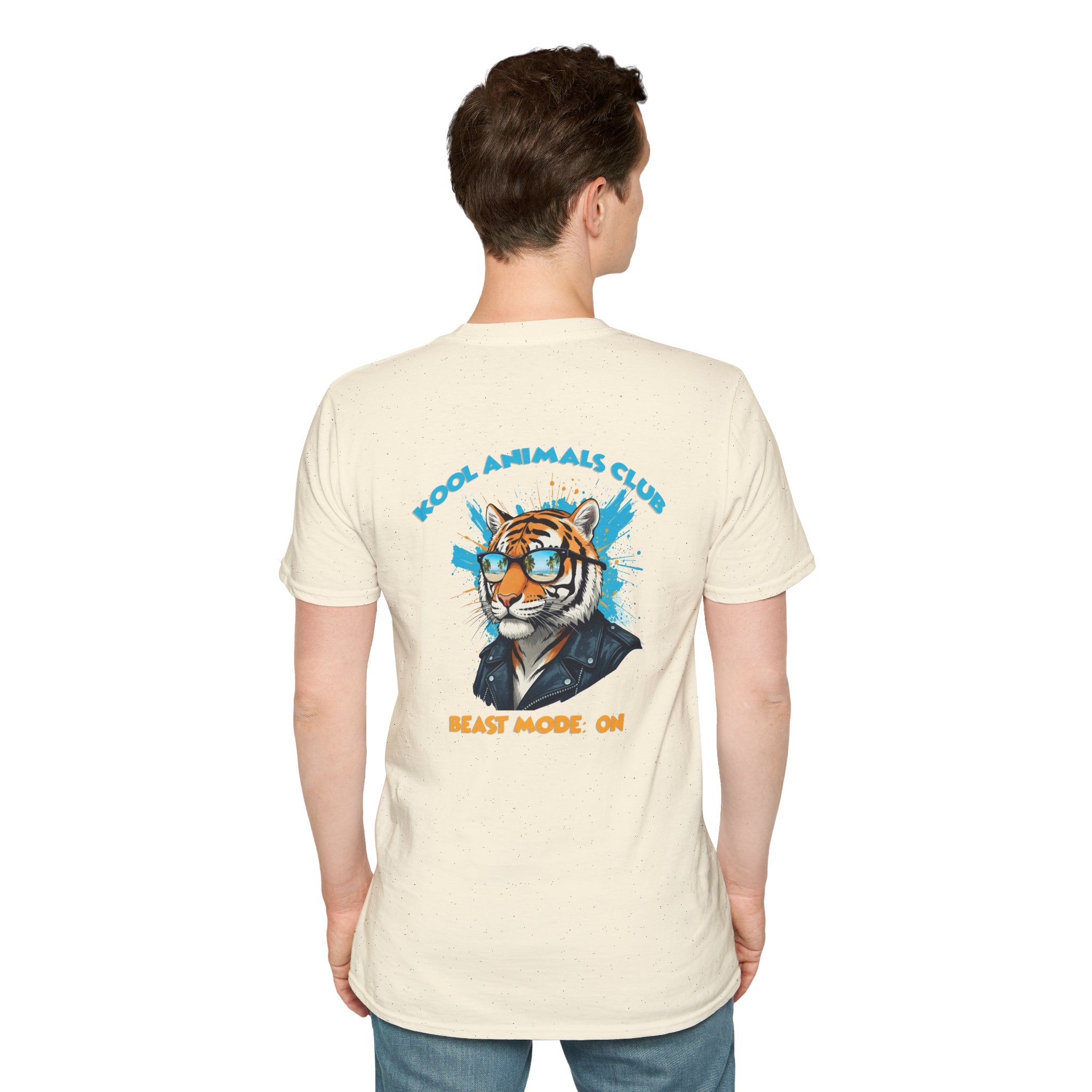 Kool Animals Club Tee, Beast Mode Unisex T-Shirt, Fun Graphic Tee, Animal Lover Gift, Cool Casual Wear, Cool Tiger on sale at MyriadMart