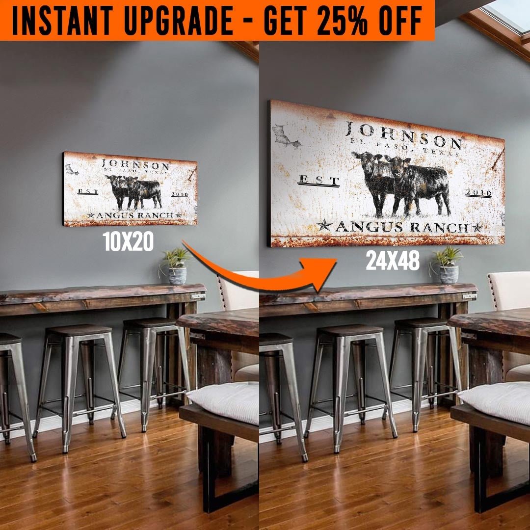 Upgrade Your 'Angus Ranch' Style 2 Canvas To 24x48 Inches on sale at MyriadMart