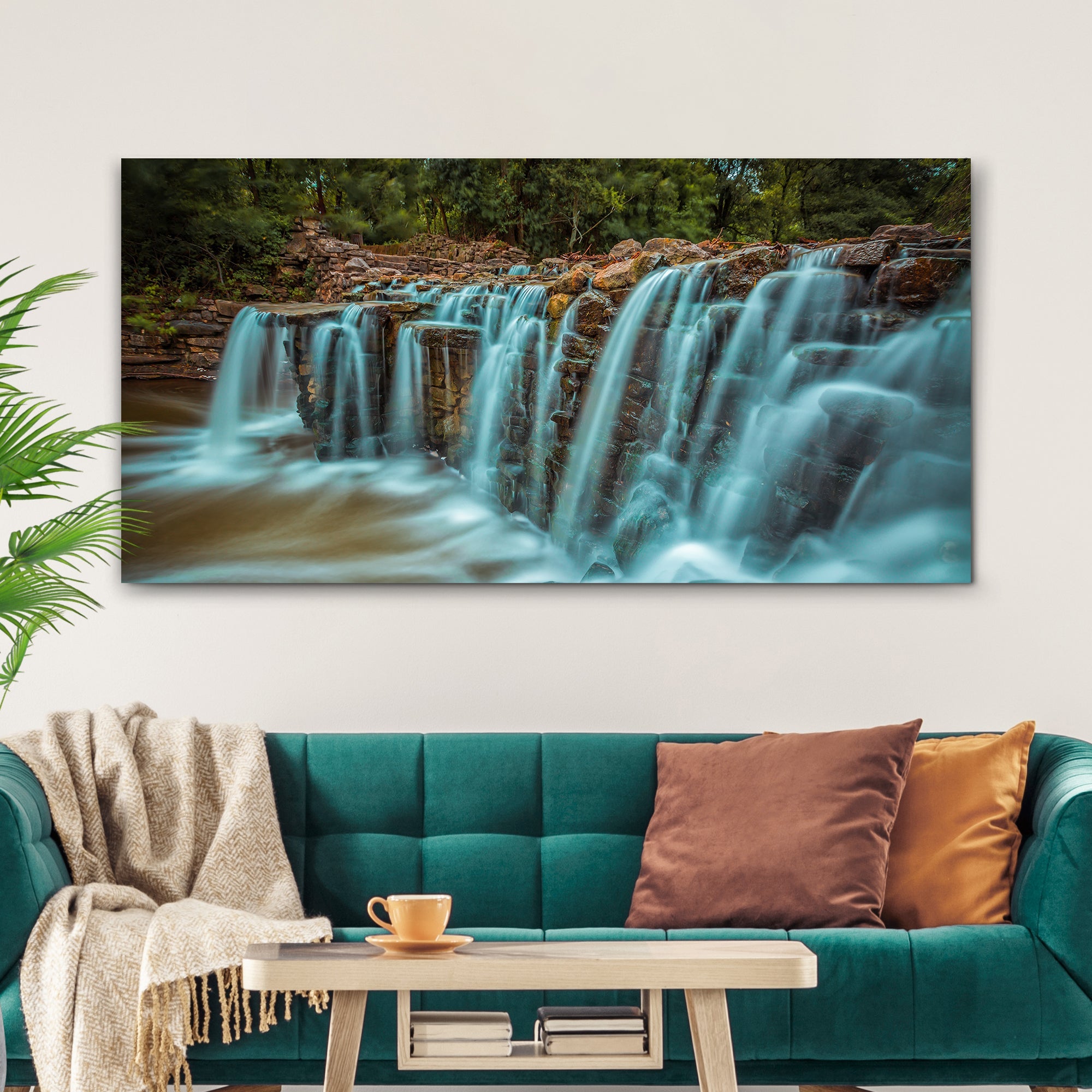 Cascading Waterfall Canvas Wall Art on sale at MyriadMart
