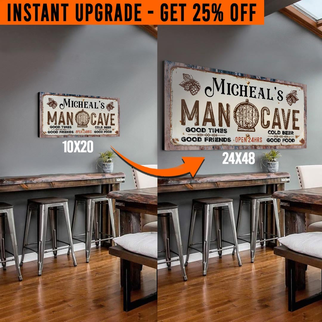 Upgrade Your 'Man Cave' Style 2 Canvas To 24x48 Inches on sale at MyriadMart
