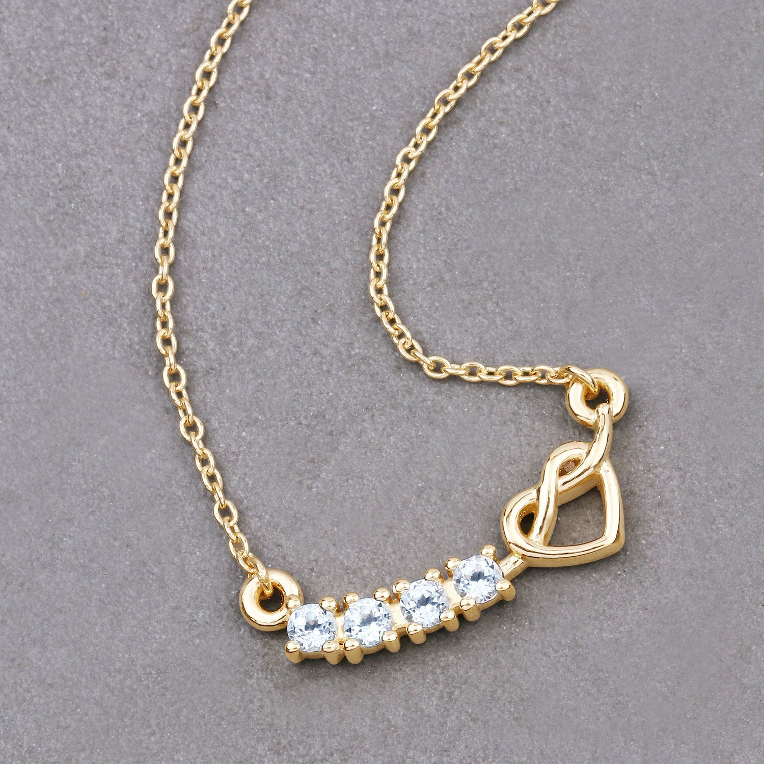 0.24 Carat Genuine Aquamarine .925 Sterling Silver Necklace on sale at MyriadMart