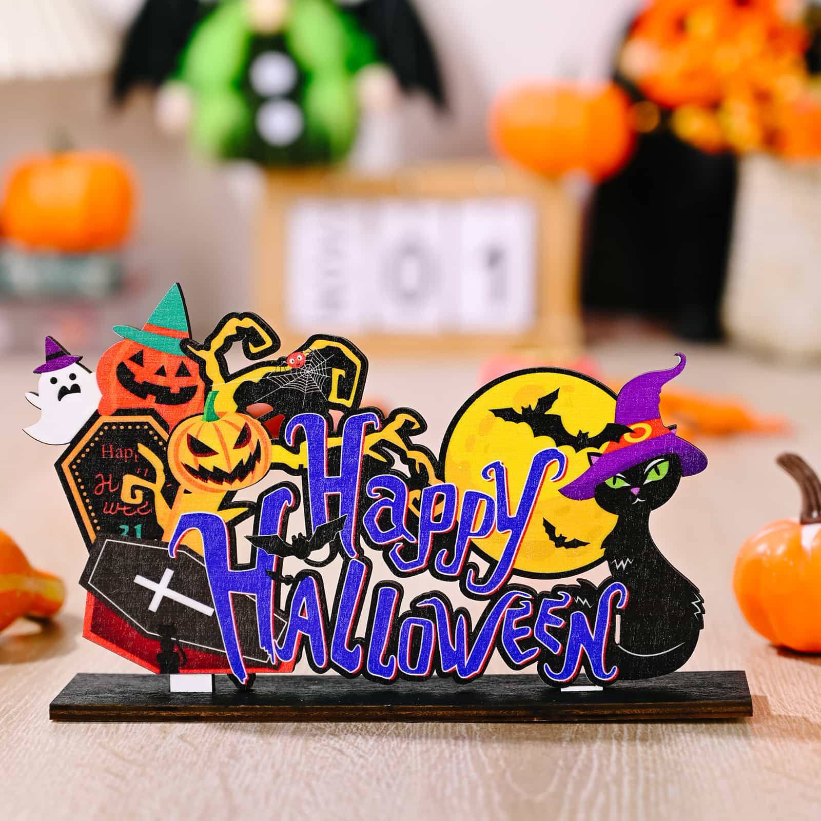 Assorted 2-Piece Halloween Element Ornaments - MyriadMart