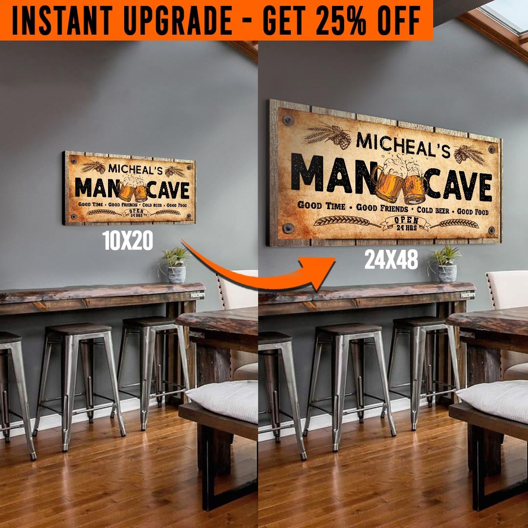 Upgrade Your 'Man Cave' Style 3 Canvas To 24x48 Inches on sale at MyriadMart