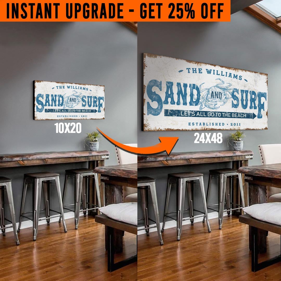 Upgrade Your 'Sand & Surf' Style 1 Canvas To 24x48 Inches on sale at MyriadMart