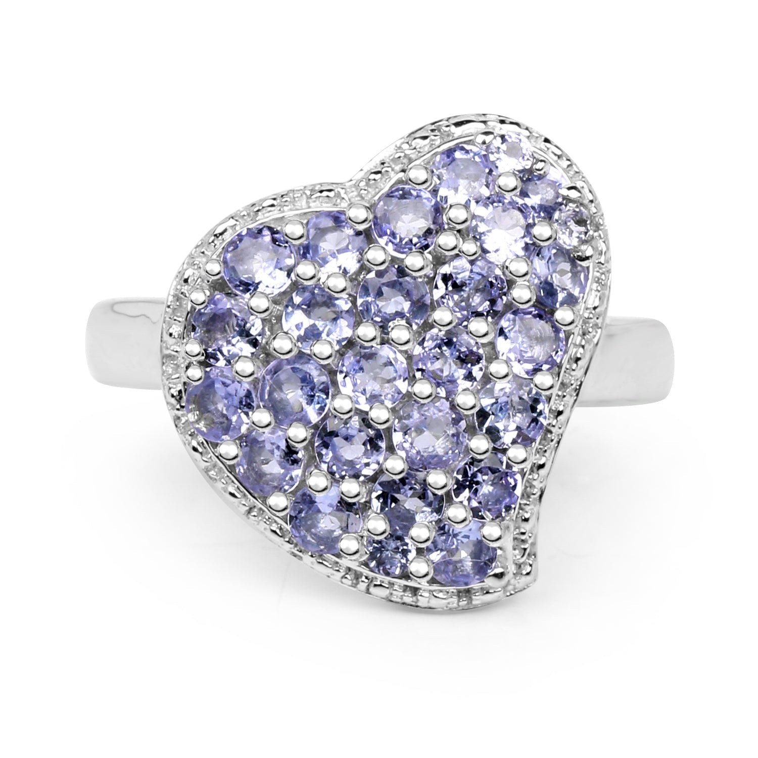 1.63 Carat Genuine Tanzanite .925 Sterling Silver Ring on sale at MyriadMart