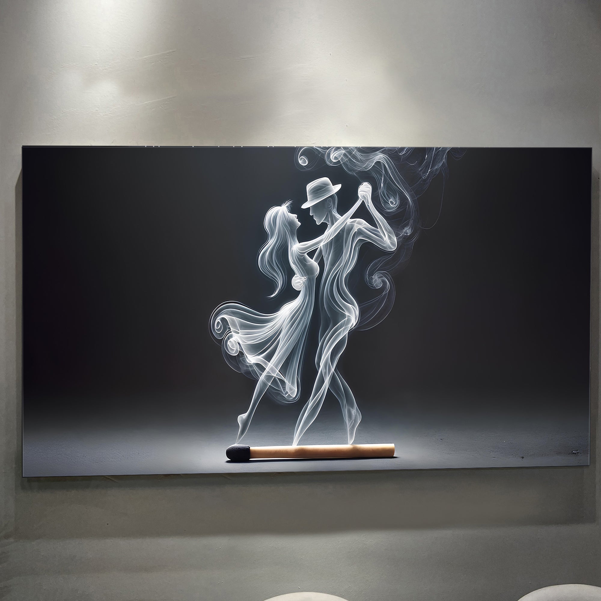 Modern Abstract Couple Dance Wall Art on sale at MyriadMart