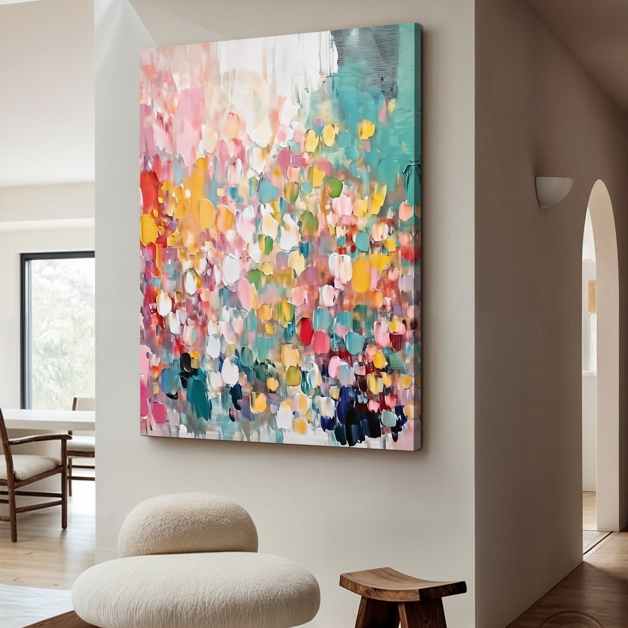 Wild Bloom Abstract Impasto Wall Art on sale at MyriadMart