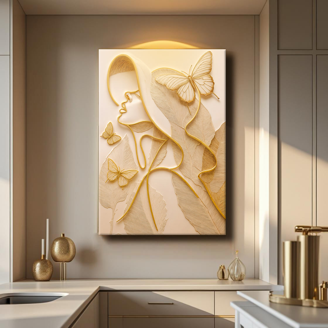 Minimalist Woman Line Wall Art on sale at MyriadMart