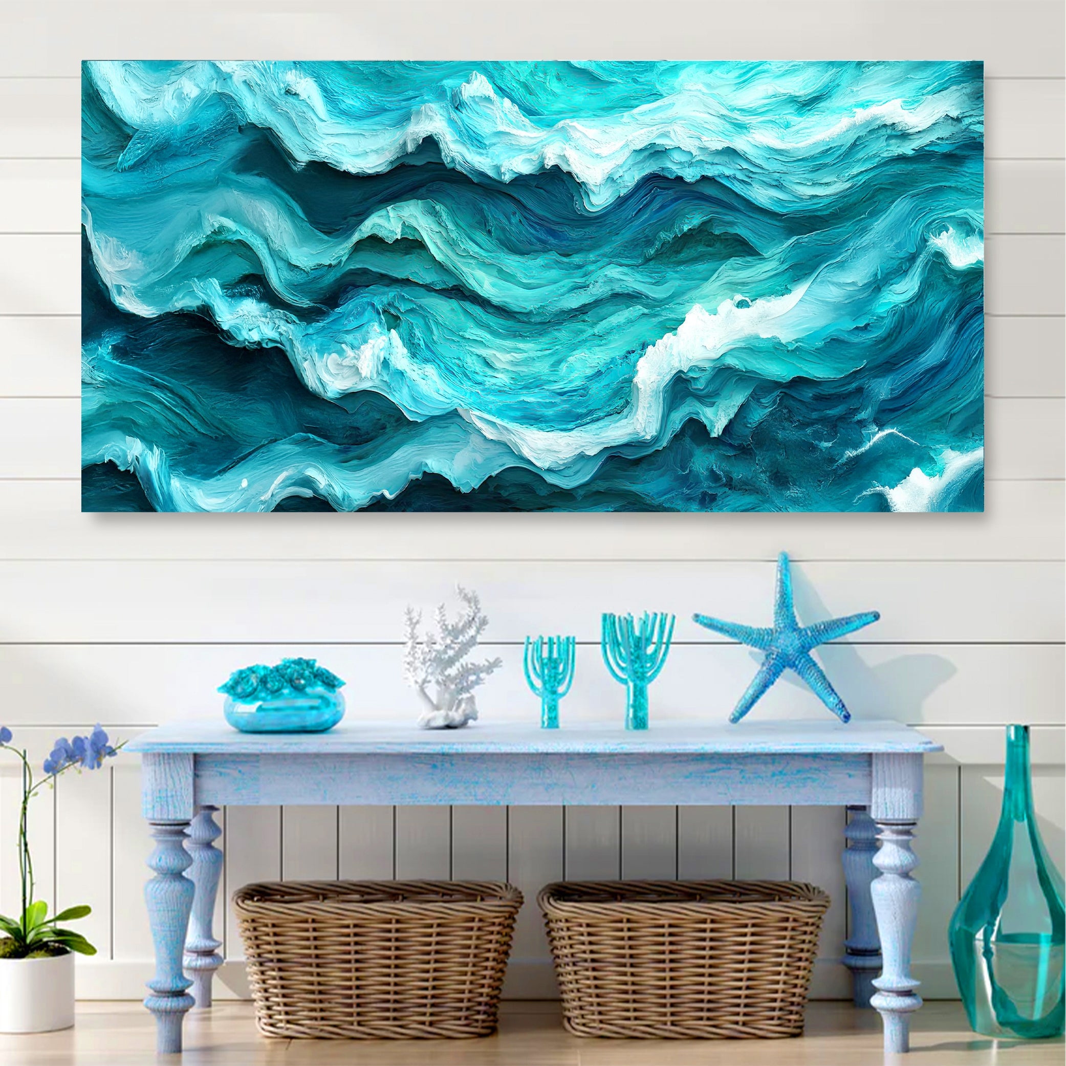 Blue Ocean Coastal Wall Art III on sale at MyriadMart