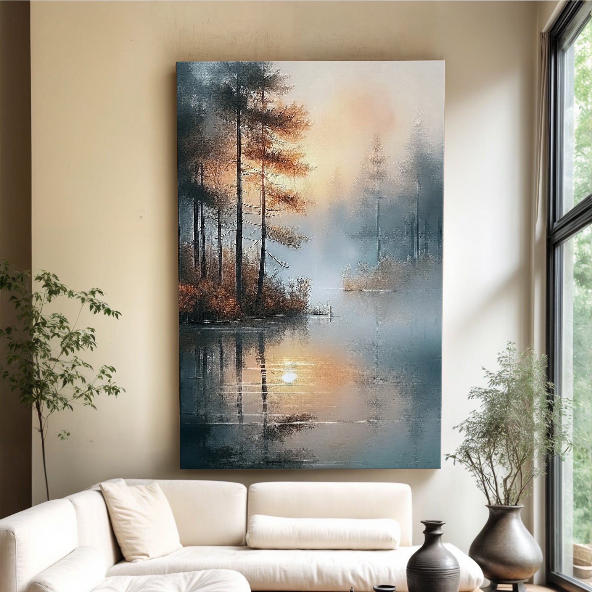 Misty Lake Wall Art on sale at MyriadMart