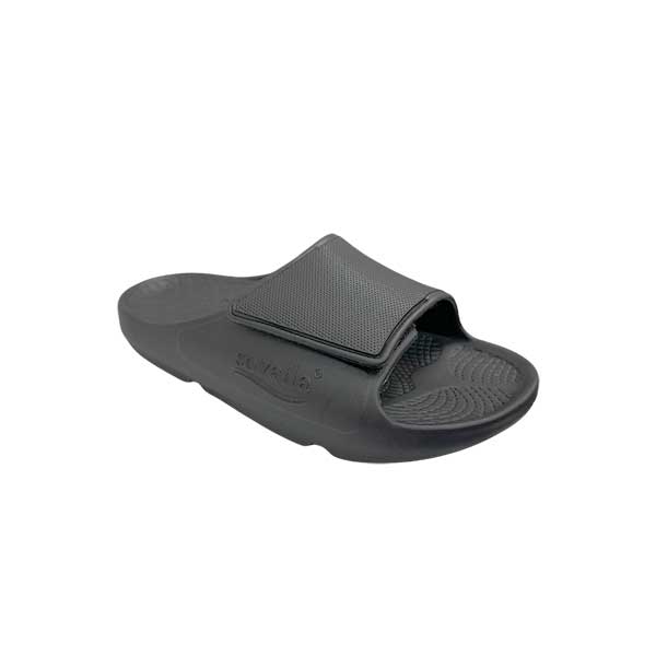 Sovella Active Recovery Sandals Men's PF Velcro Slide Dark Grey on sale at MyriadMart
