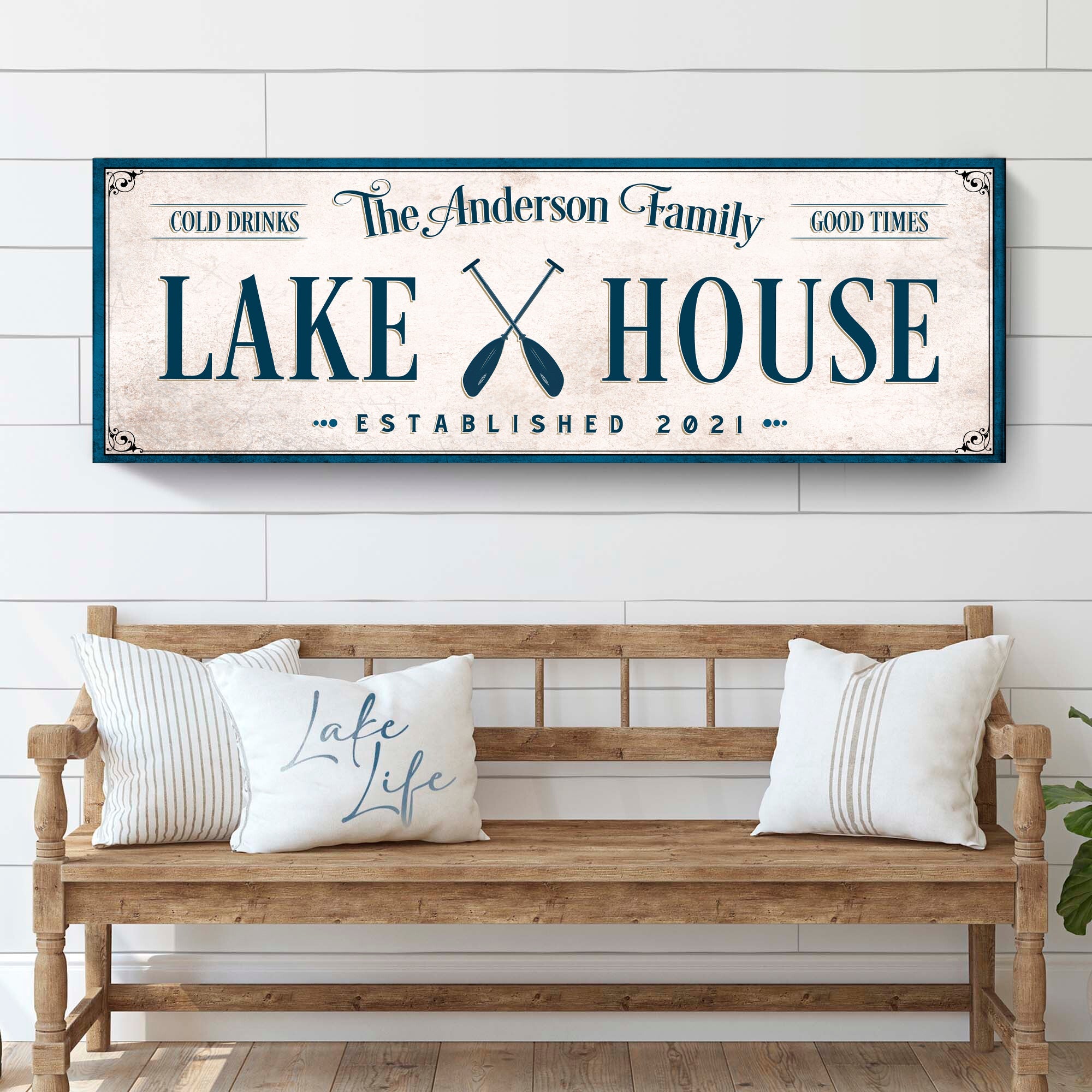 Personalized Lake House Sign IV on sale at MyriadMart