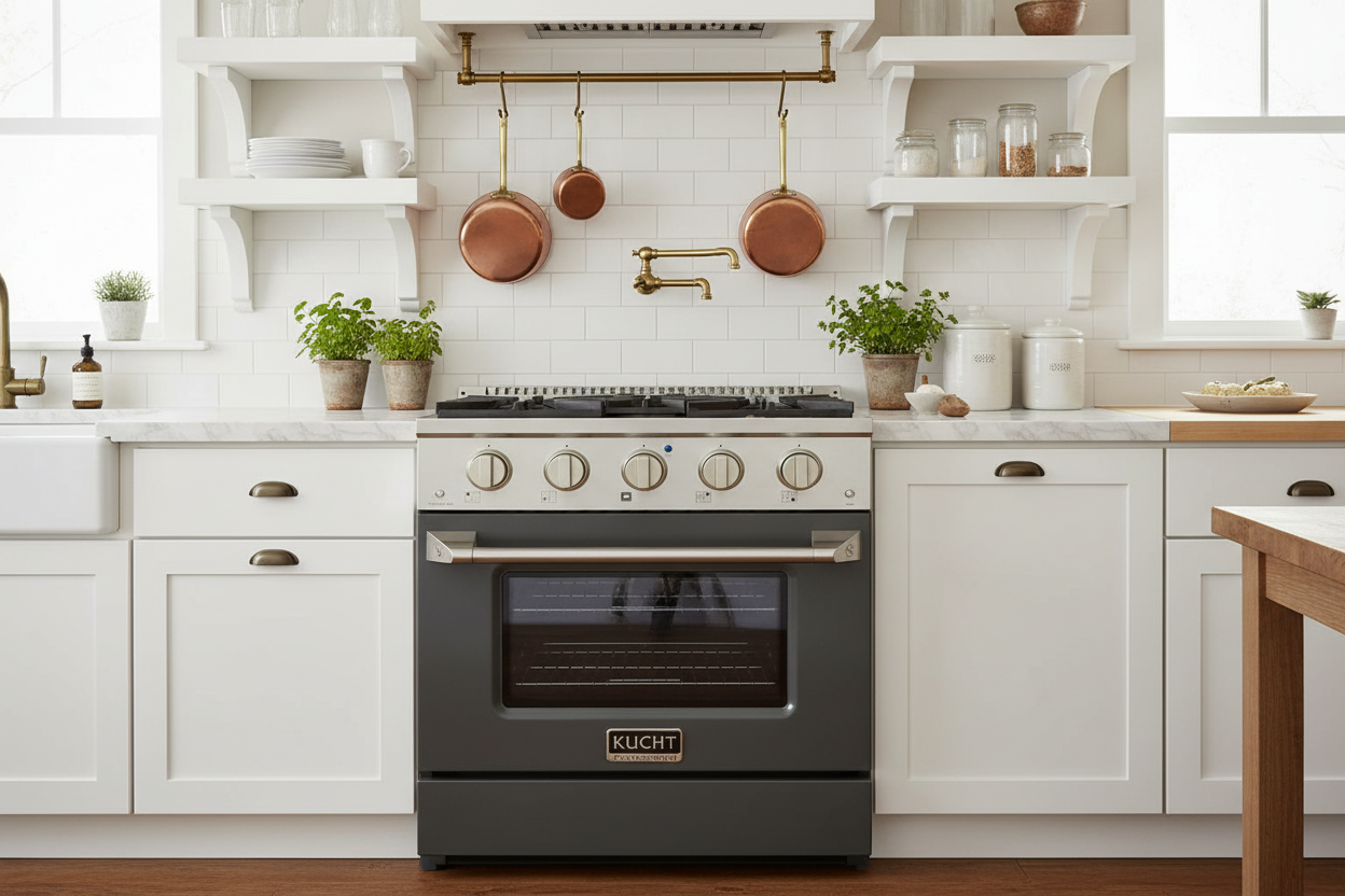 Kucht 30” Pro-Style Kitchen Dual Fuel Range - KDF302/LP-GR