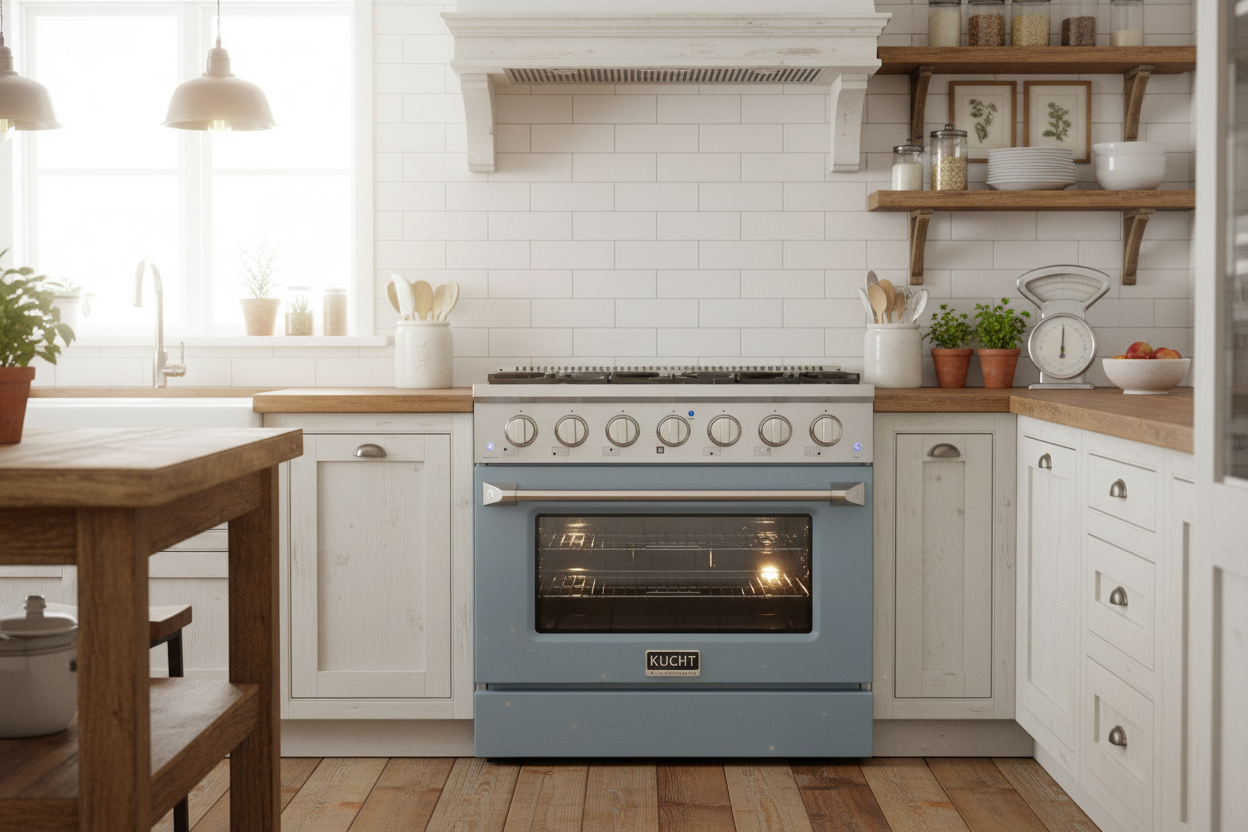 Kucht 36” Pro-Style Kitchen Dual Fuel Range - KDF362-LB on sale at MyriadMart