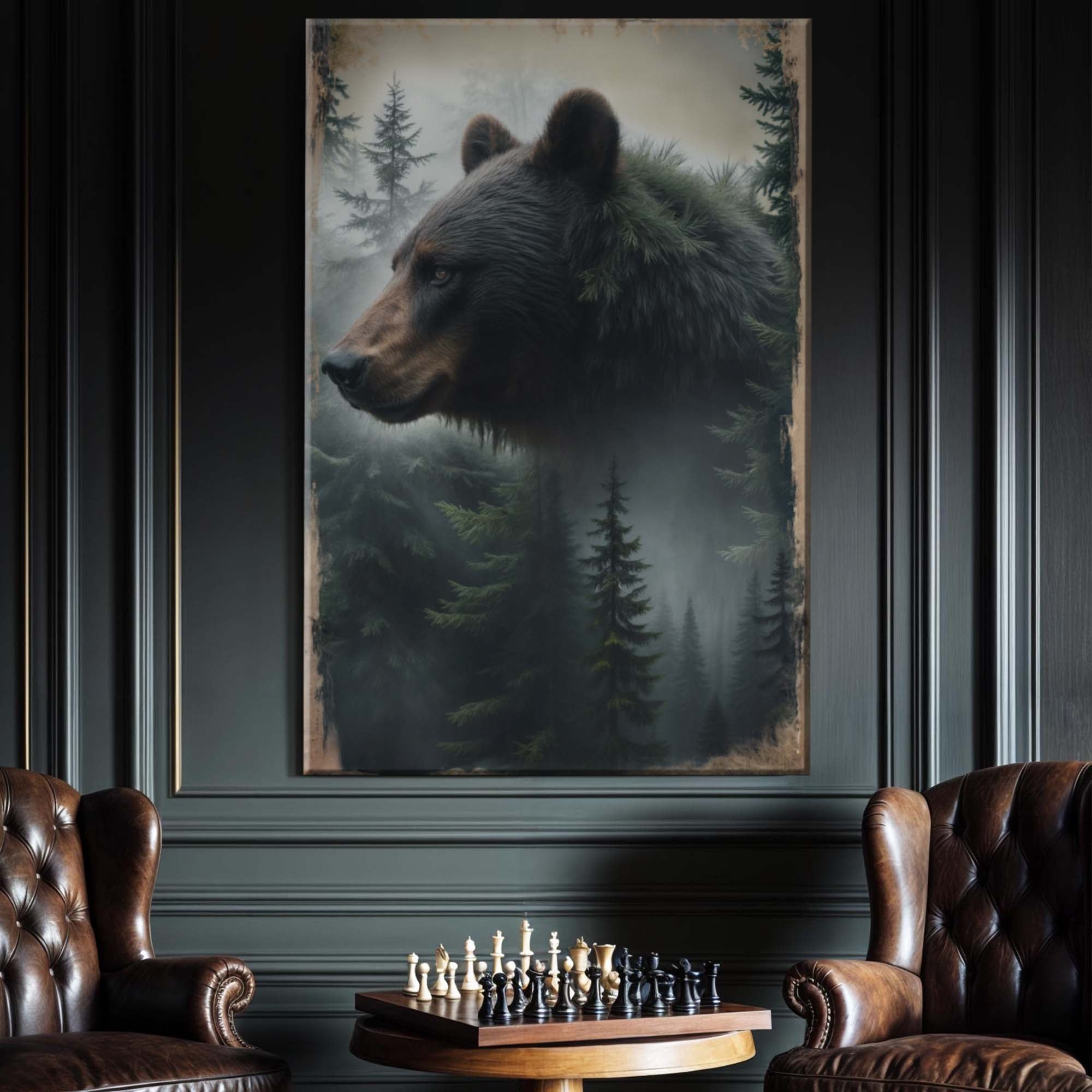 Black Bear Exposure Wall Art on sale at MyriadMart