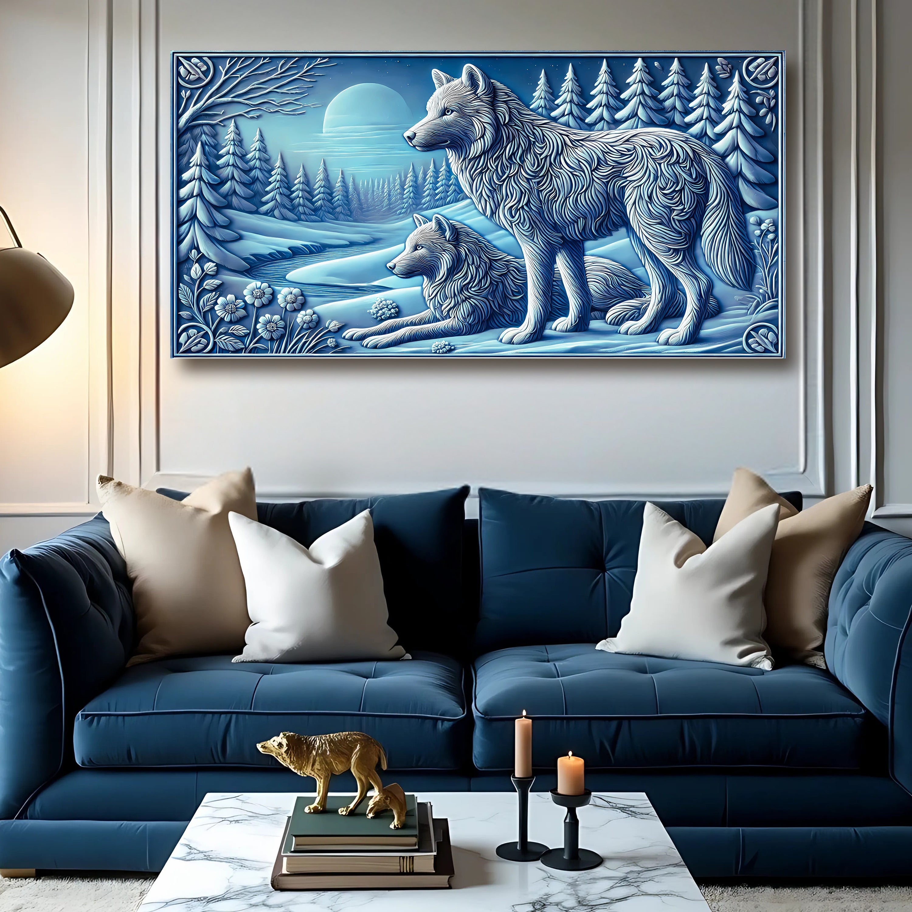 3D Wolves Wall Art VI on sale at MyriadMart