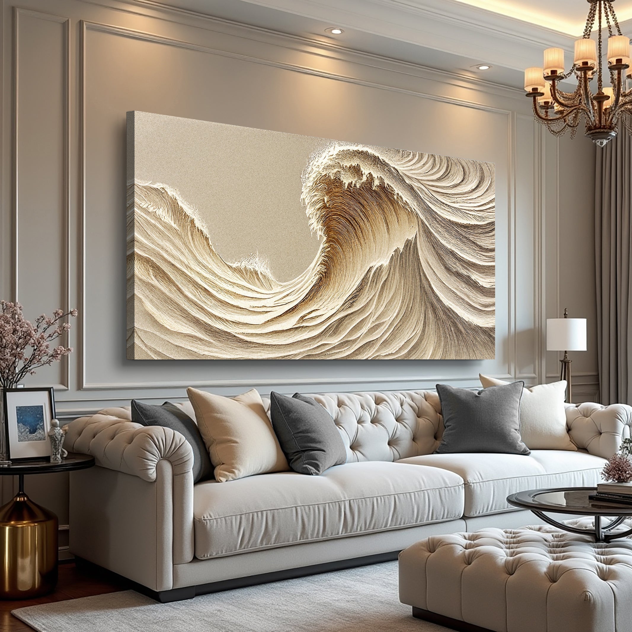 Beige Minimalist Wall Art III on sale at MyriadMart