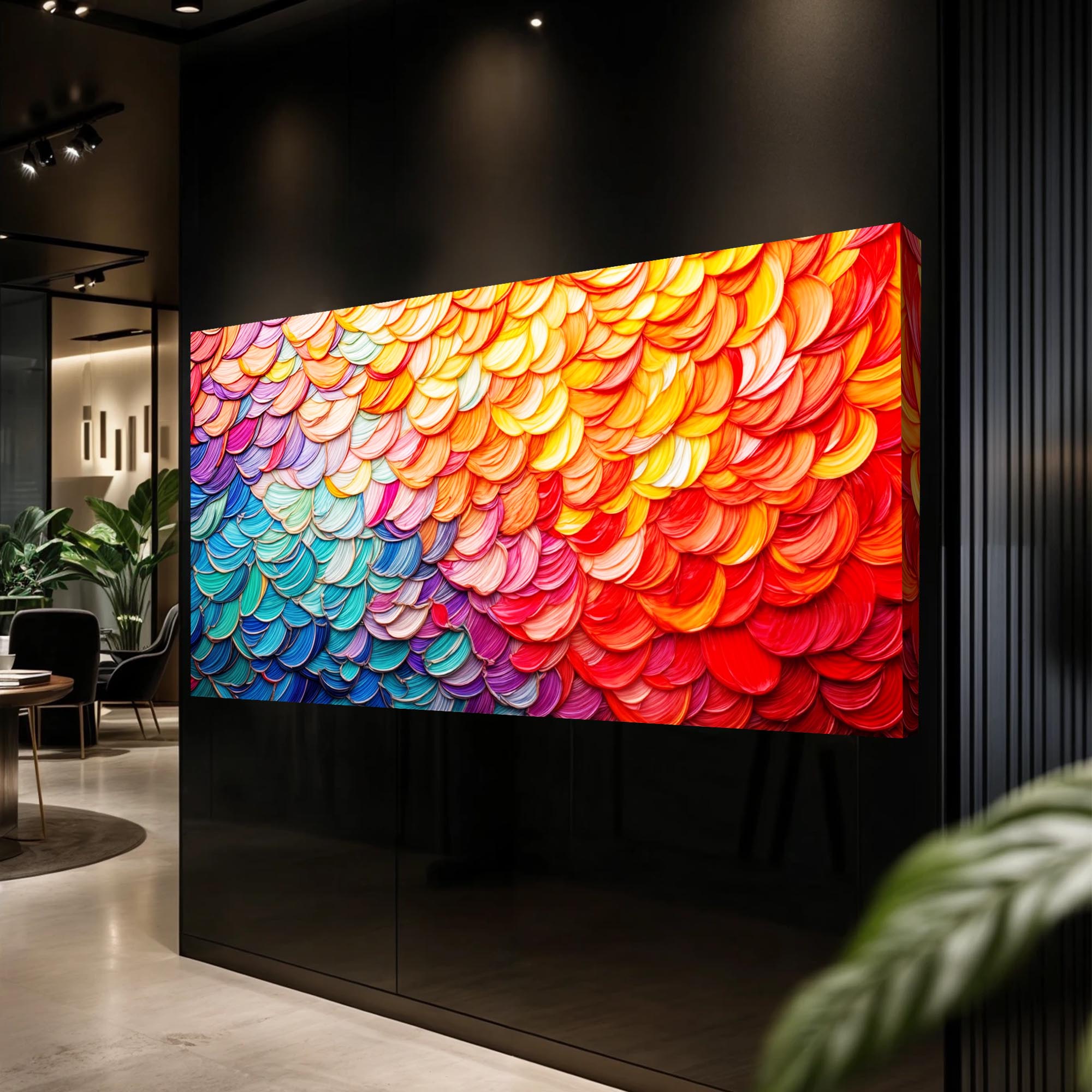 Fiery Dance Impasto Wall Art on sale at MyriadMart