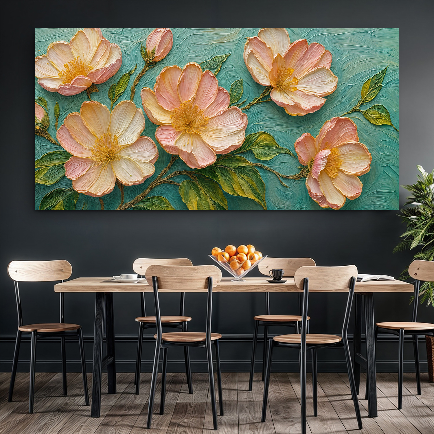 Blossoms Serenade Impasto Wall Art on sale at MyriadMart