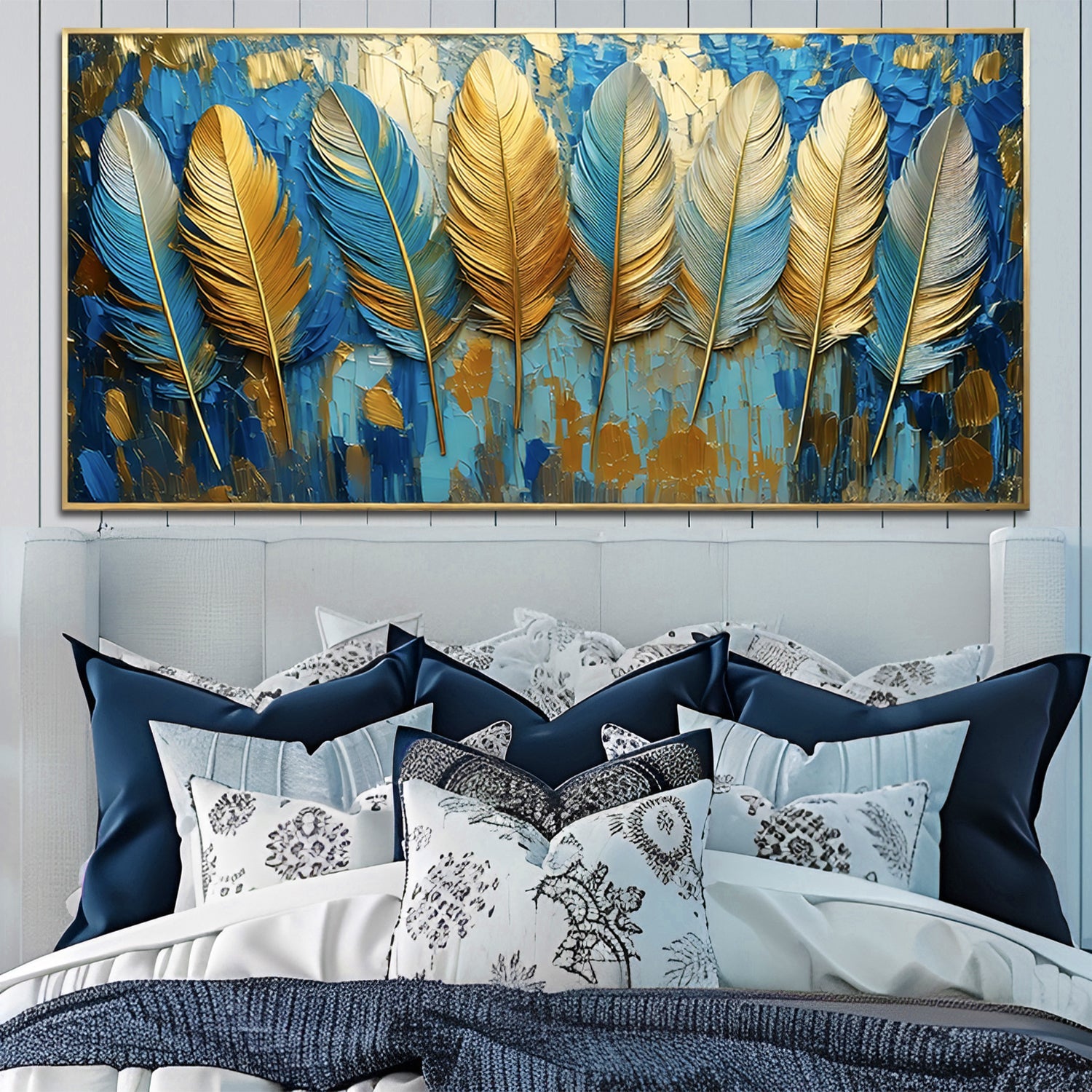 Confetti Sky Impasto Wall Art on sale at MyriadMart