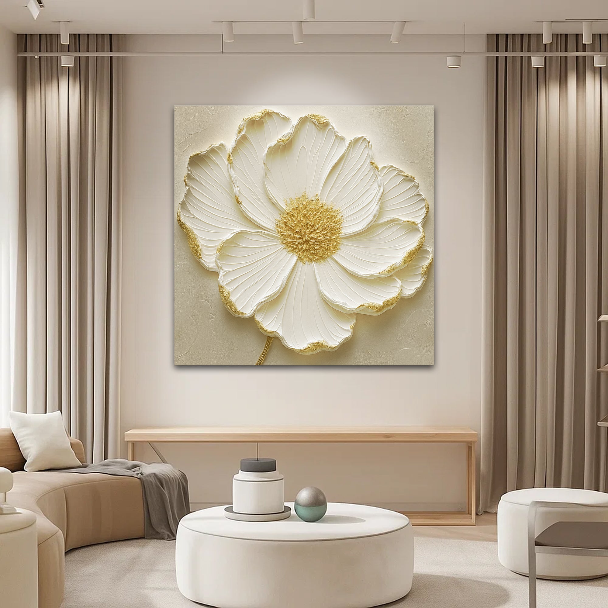 Modern Abstract Flower Wall Art on sale at MyriadMart