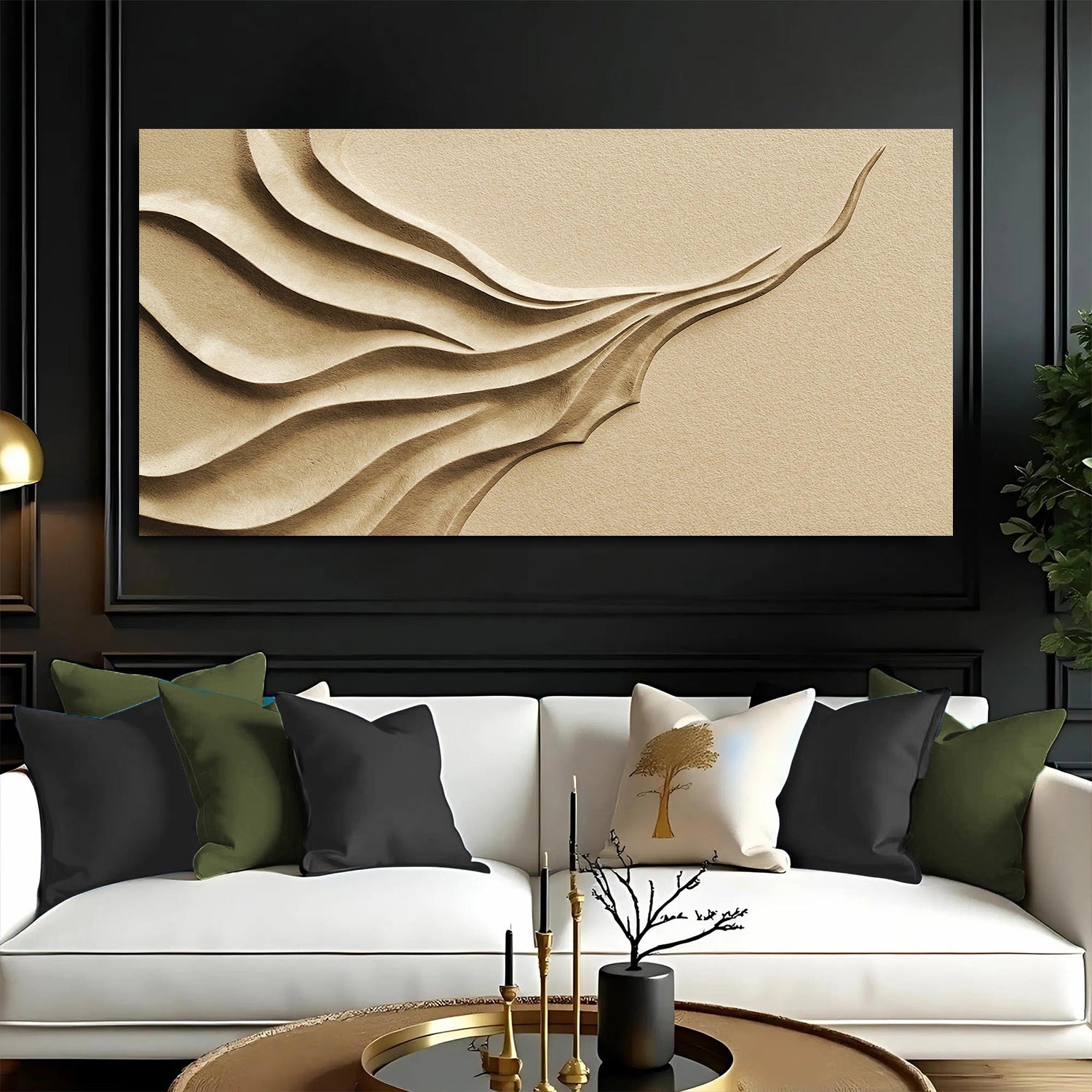 Beige Minimalist Wall Art II on sale at MyriadMart