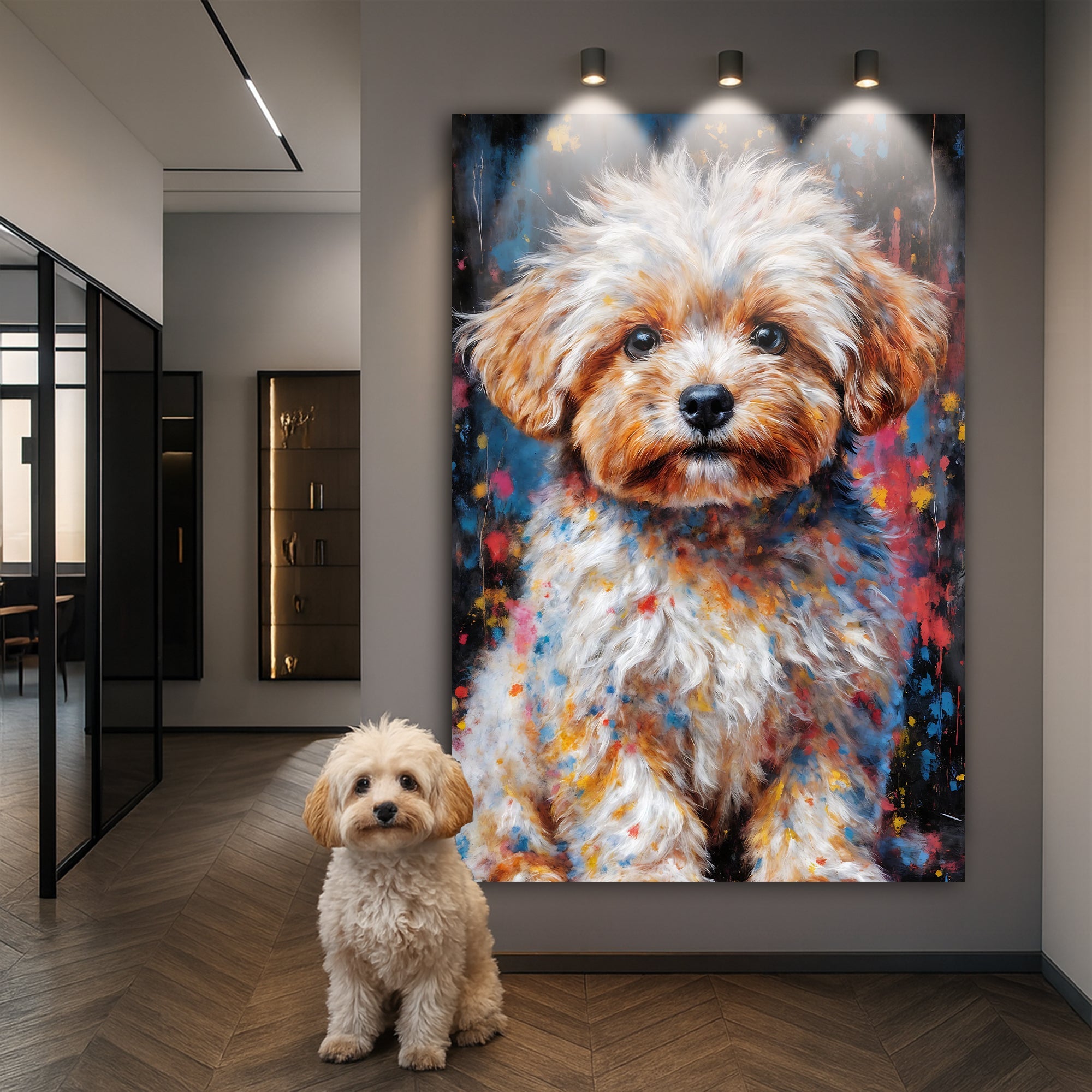 Customized Pet Portrait Abstract Wall Art II on sale at MyriadMart
