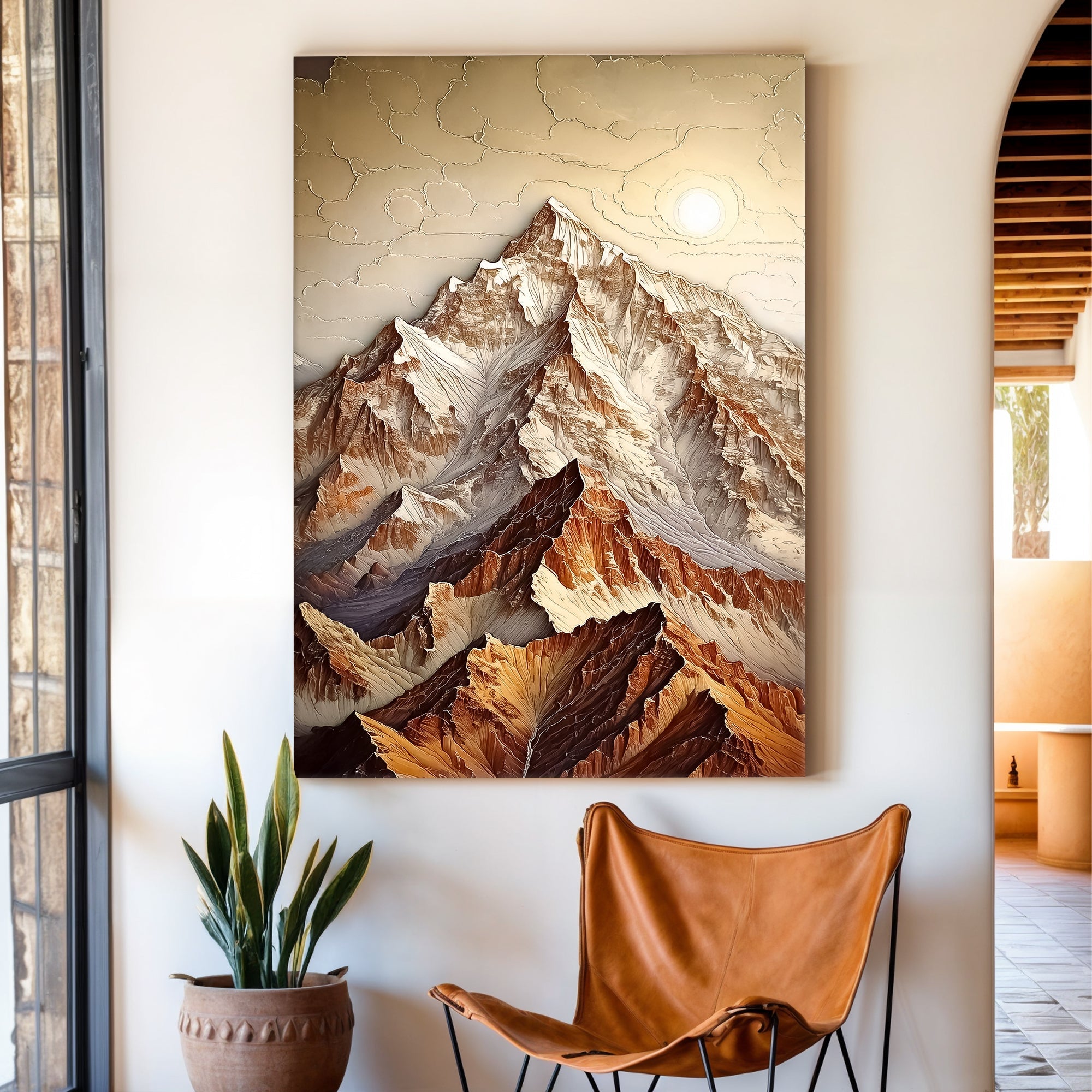3D Minimalist Mountain Wall Art on sale at MyriadMart