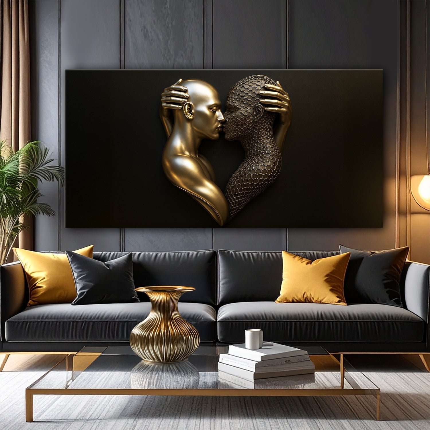 Eternal Love Figure Abstract Wall Art V on sale at MyriadMart