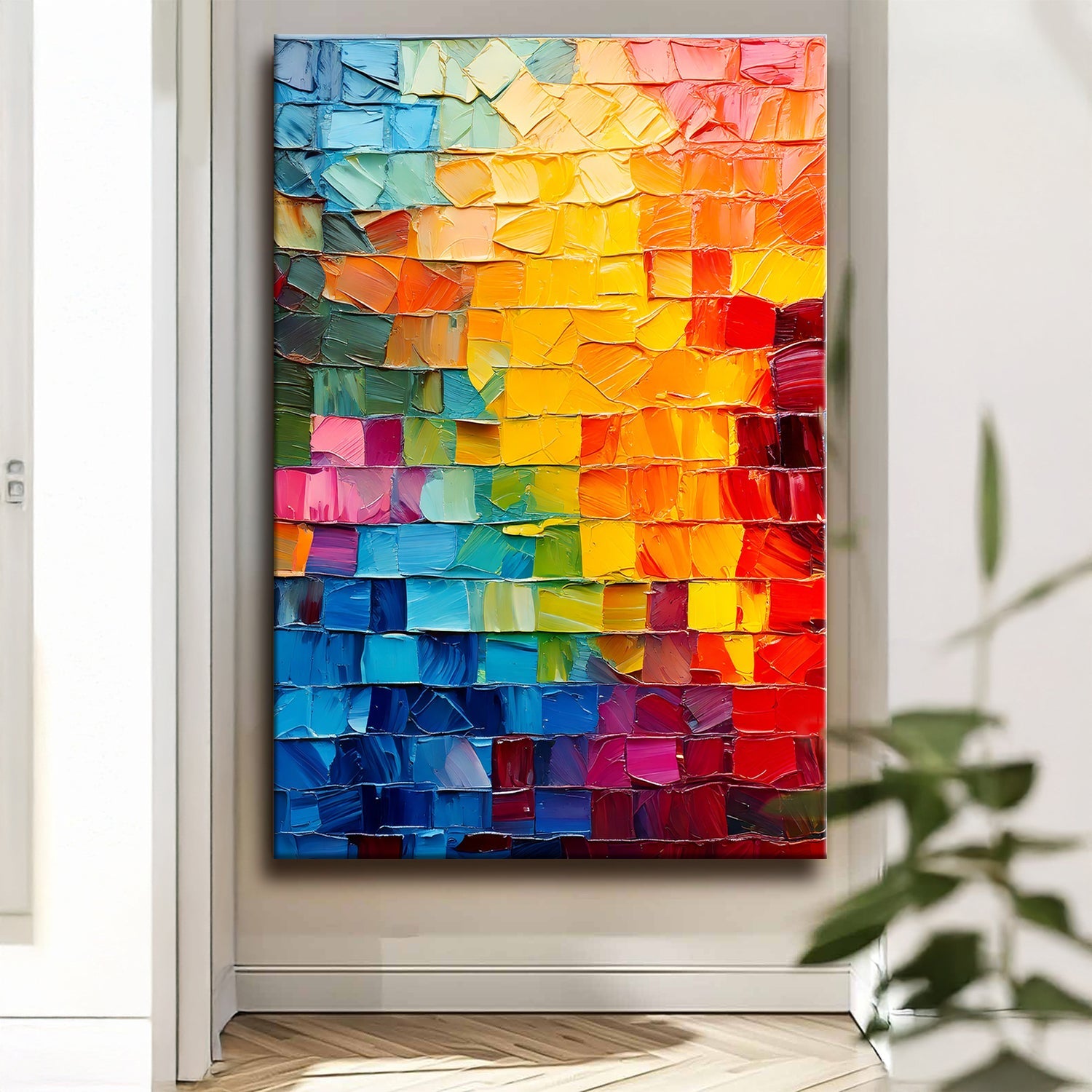 Spectrum Mosaic Impasto Wall Art on sale at MyriadMart