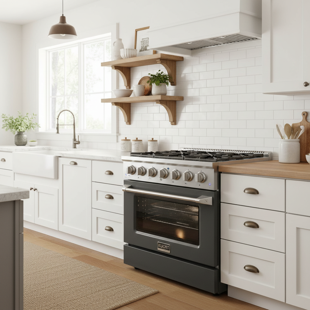Kucht 36” Pro-Style Kitchen Dual Fuel Range - KDF362-GR