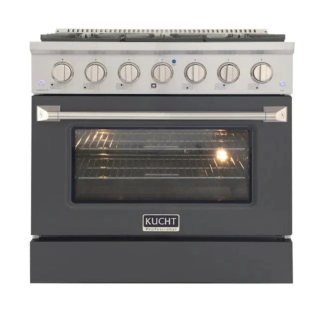 Kucht 36” Pro-Style Kitchen Dual Fuel Range - KDF362-GR