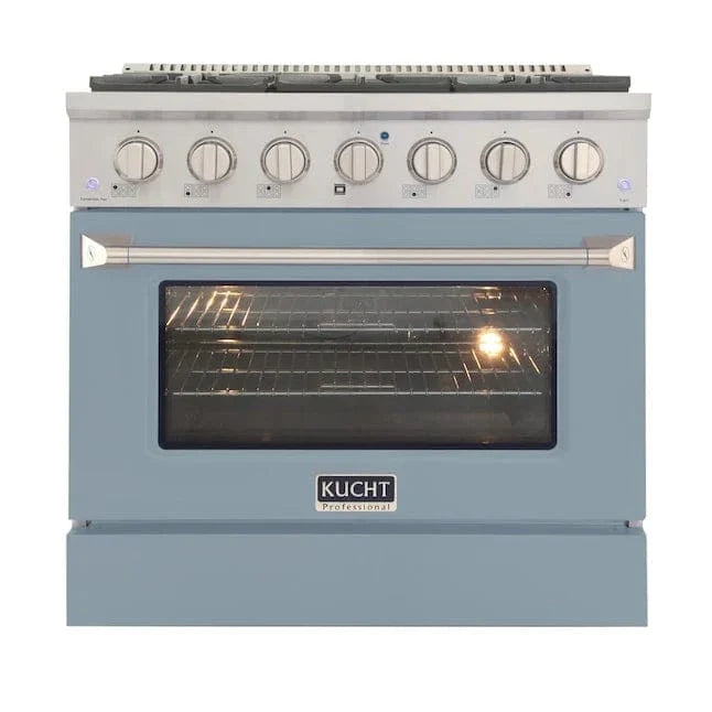 Kucht 36” Pro-Style Kitchen Dual Fuel Range - KDF362/LP-LB on sale at MyriadMart