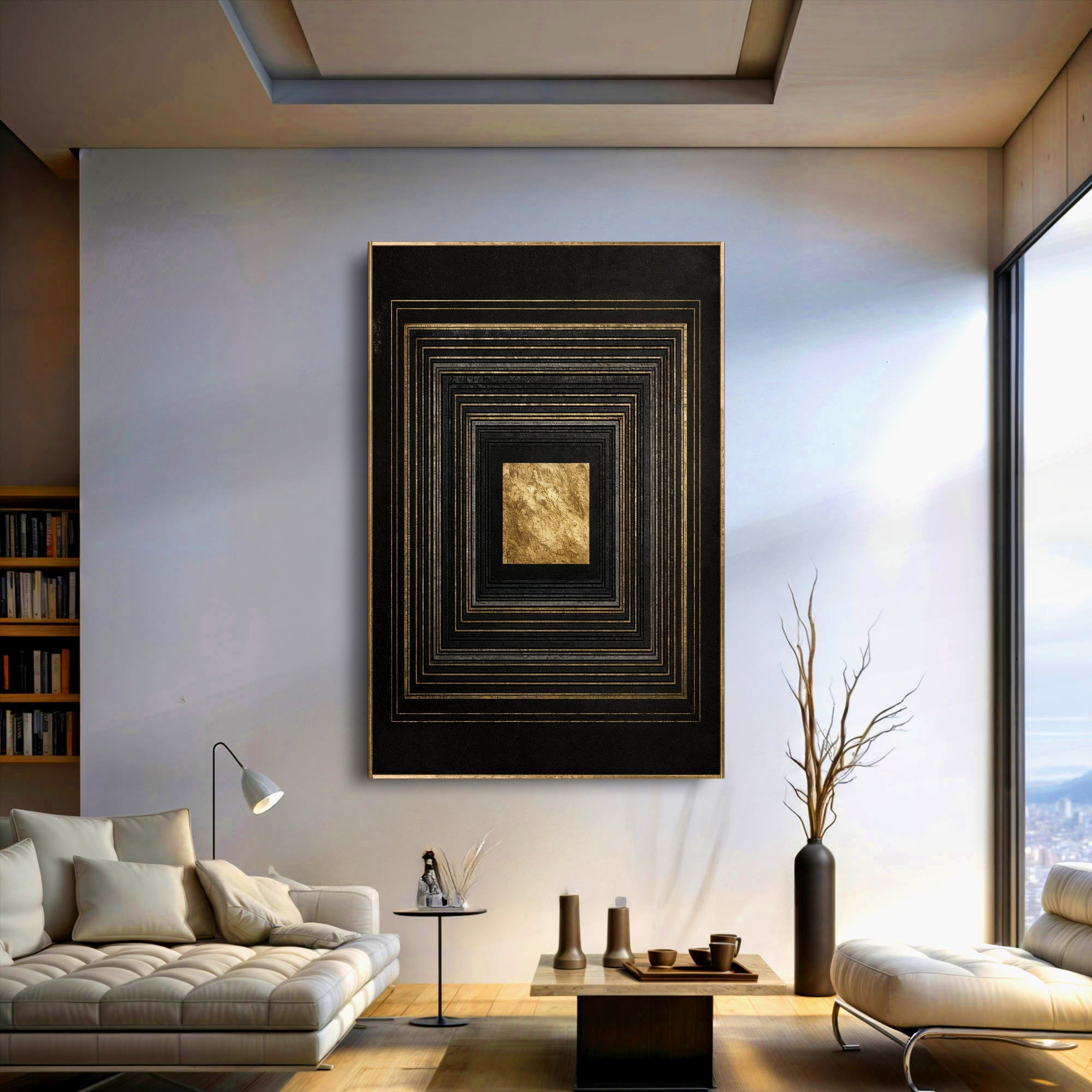 Black And Gold Core Wall Art on sale at MyriadMart