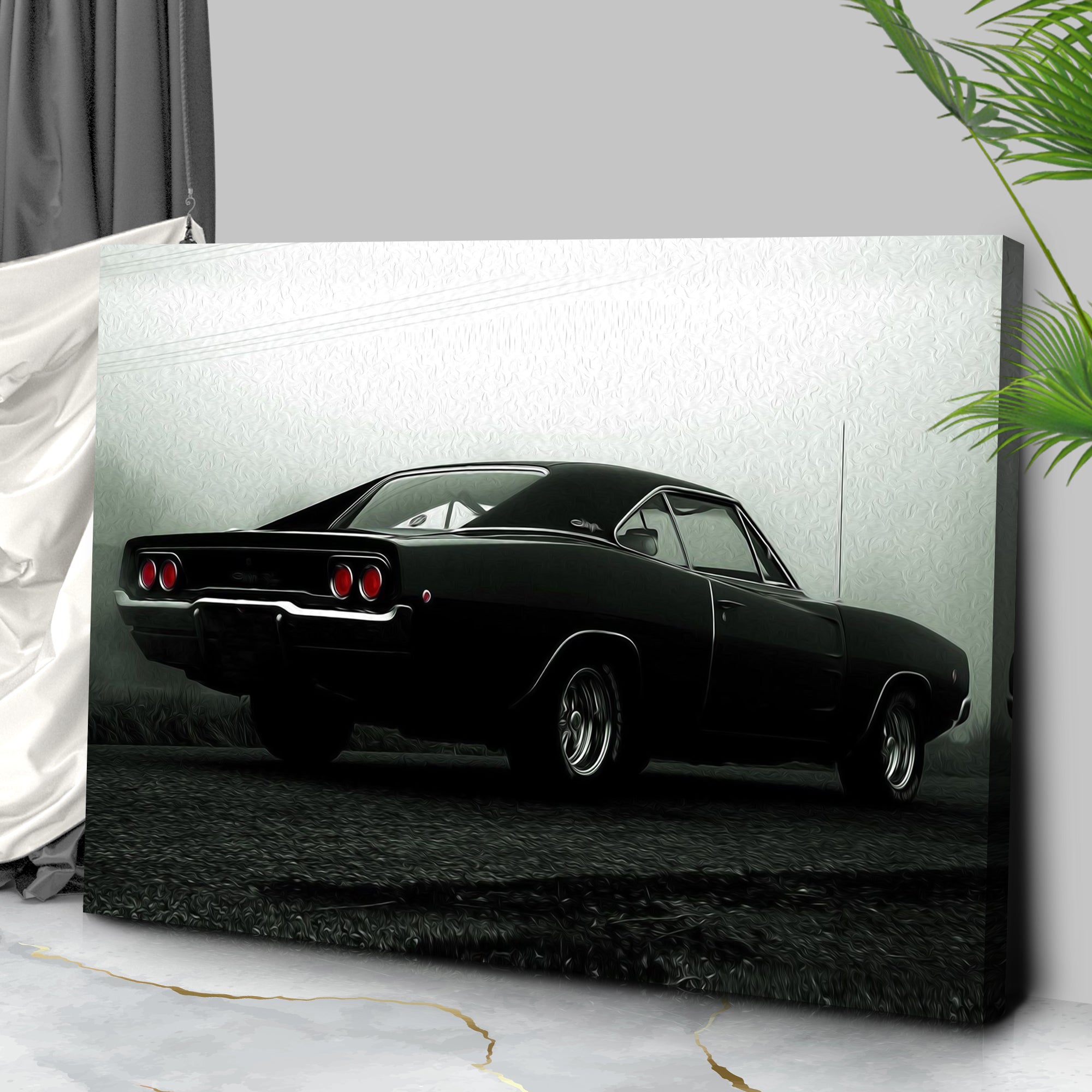 Race Car Vintage Canvas Wall Art on sale at MyriadMart