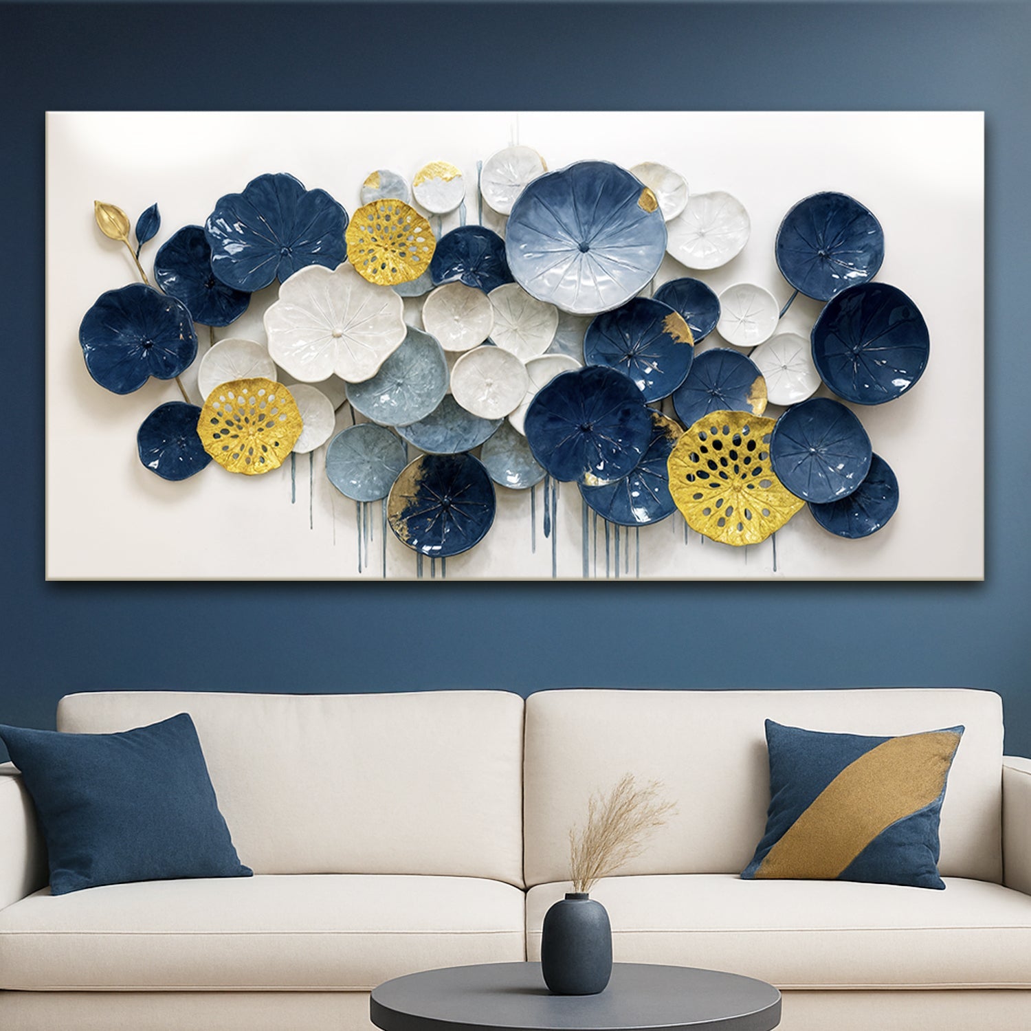 Lotus Leaf Abstract Wall Art VII on sale at MyriadMart